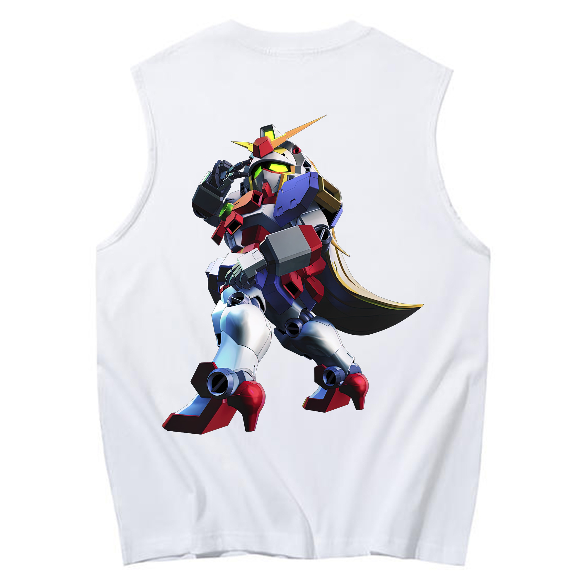 （画像用） 機動戦士ガンダム Mobile Suit Gundam コットン100％タンクトップ（背面プリント）