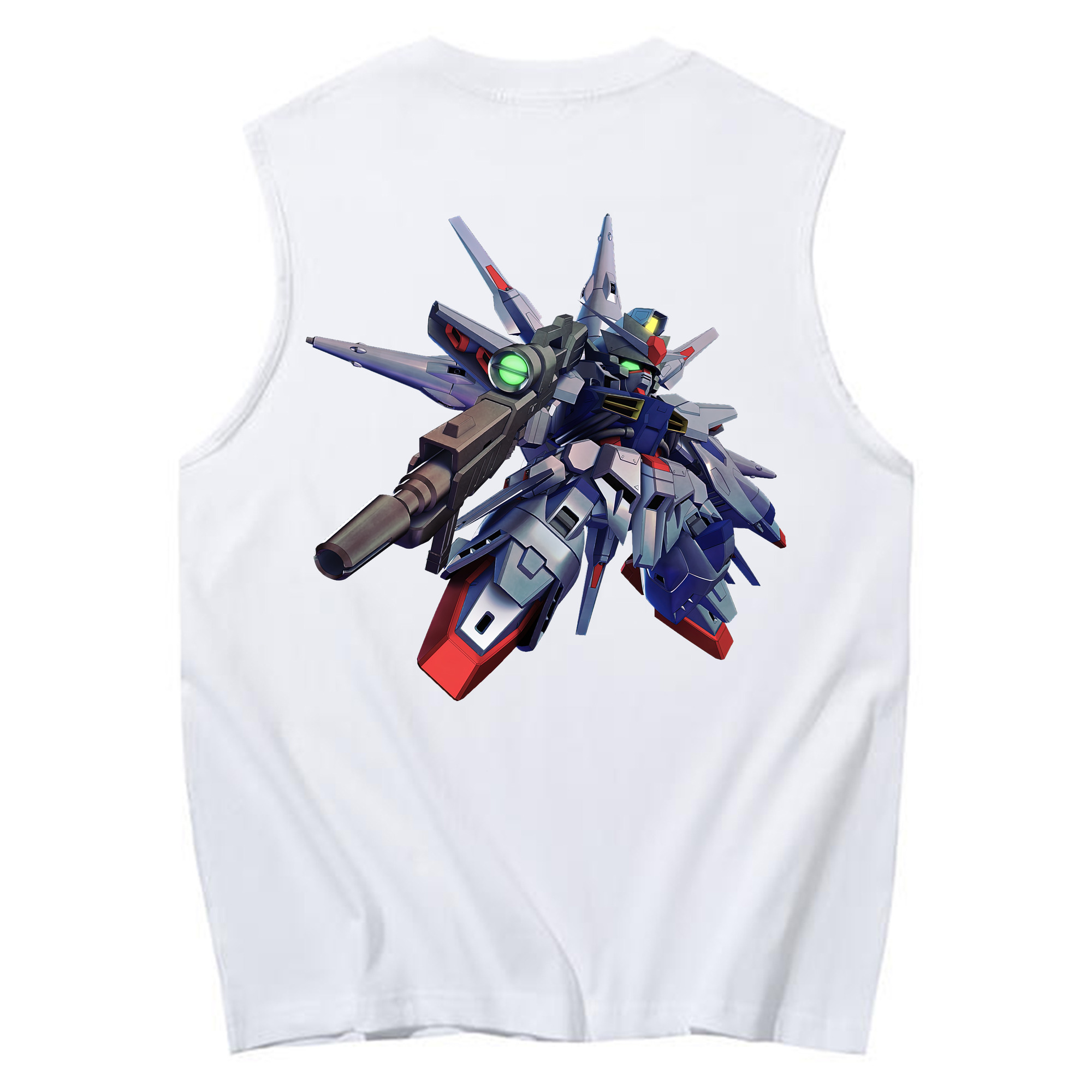 （画像用） 機動戦士ガンダム Mobile Suit Gundam コットン100％タンクトップ（背面プリント）