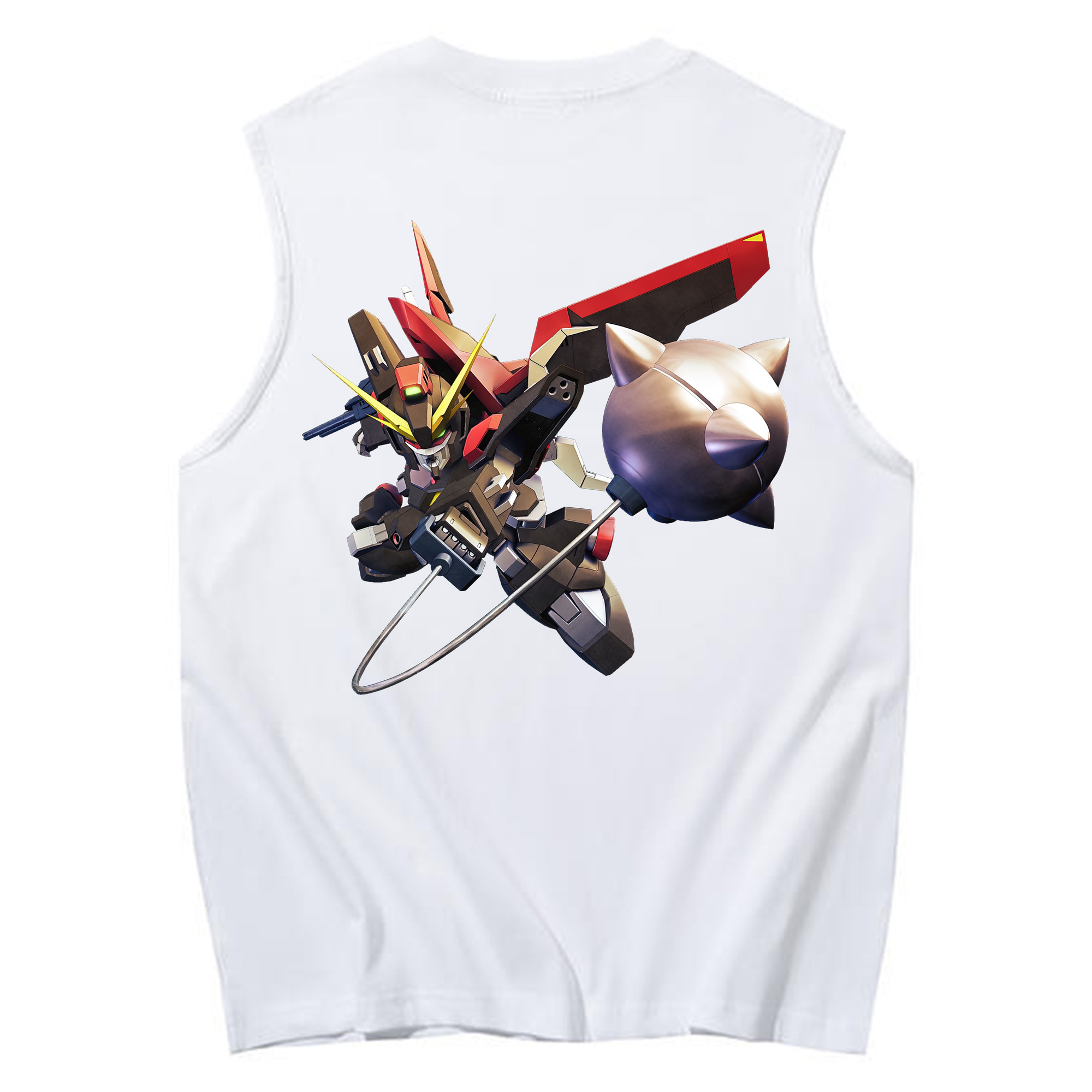 （画像用） 機動戦士ガンダム Mobile Suit Gundam コットン100％タンクトップ（背面プリント）