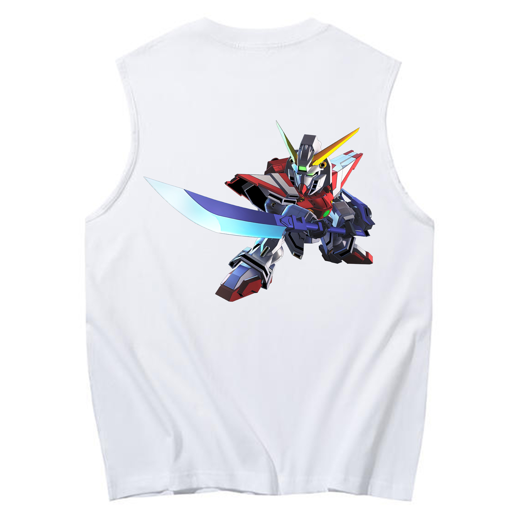 （画像用） 機動戦士ガンダム Mobile Suit Gundam コットン100％タンクトップ（背面プリント）