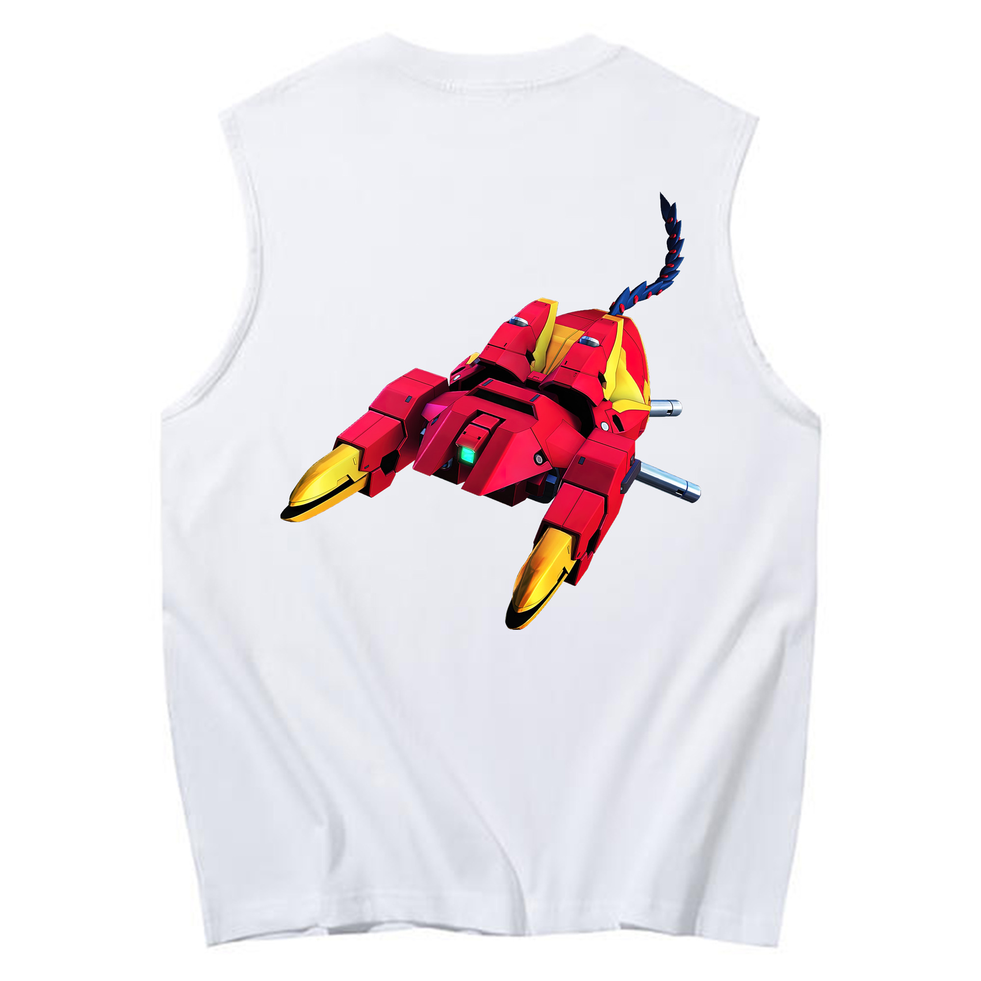 （画像用） 機動戦士ガンダム Mobile Suit Gundam コットン100％タンクトップ（背面プリント）