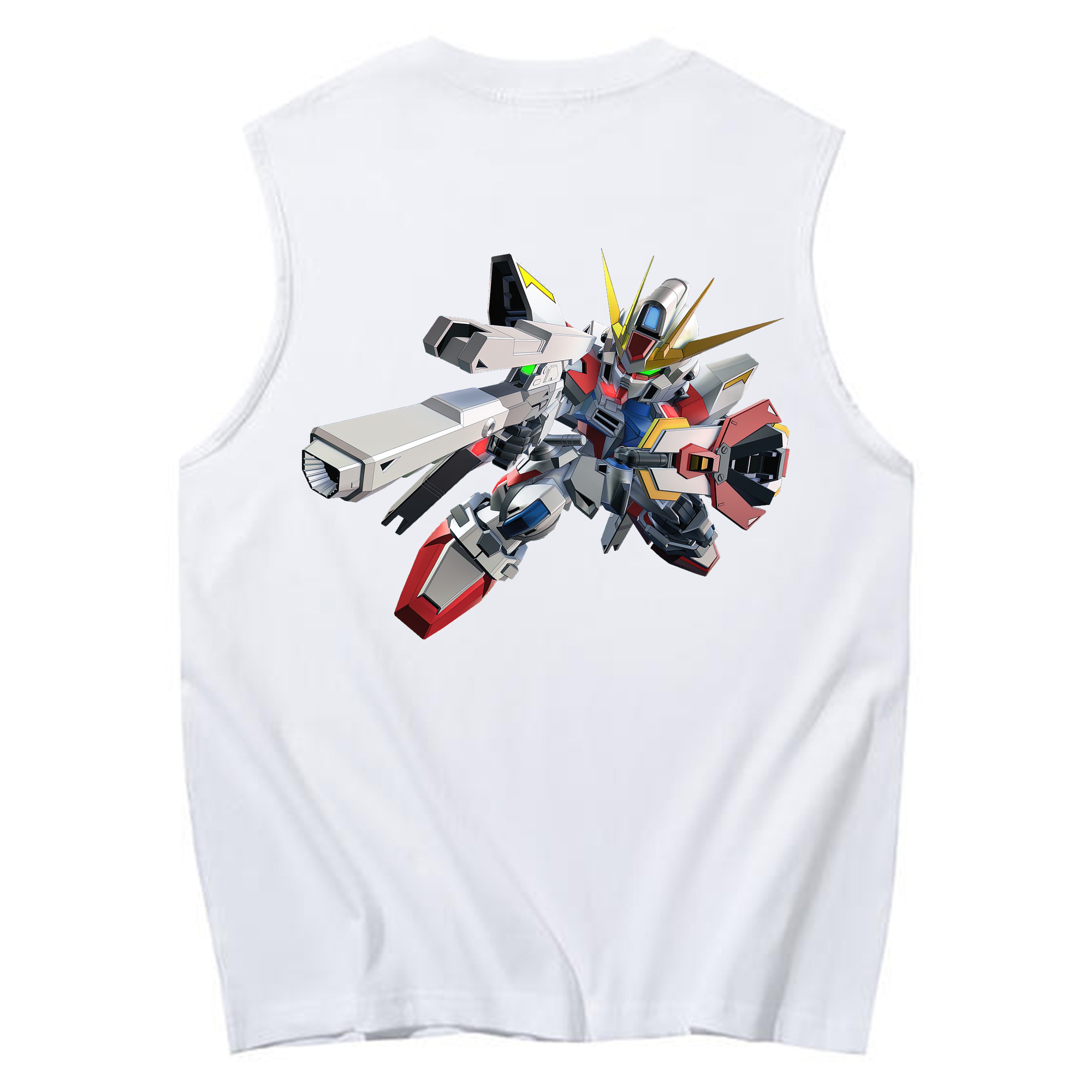 （画像用） 機動戦士ガンダム Mobile Suit Gundam コットン100％タンクトップ（背面プリント）