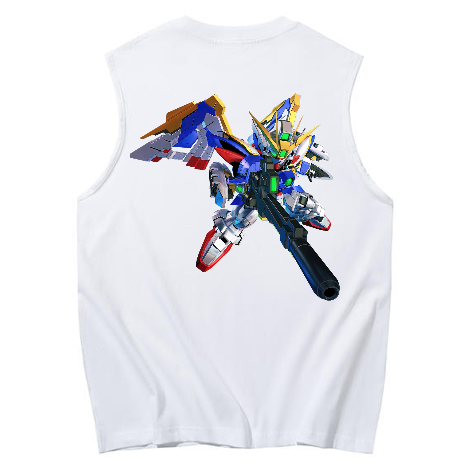 （画像用） 機動戦士ガンダム Mobile Suit Gundam コットン100％タンクトップ（背面プリント）