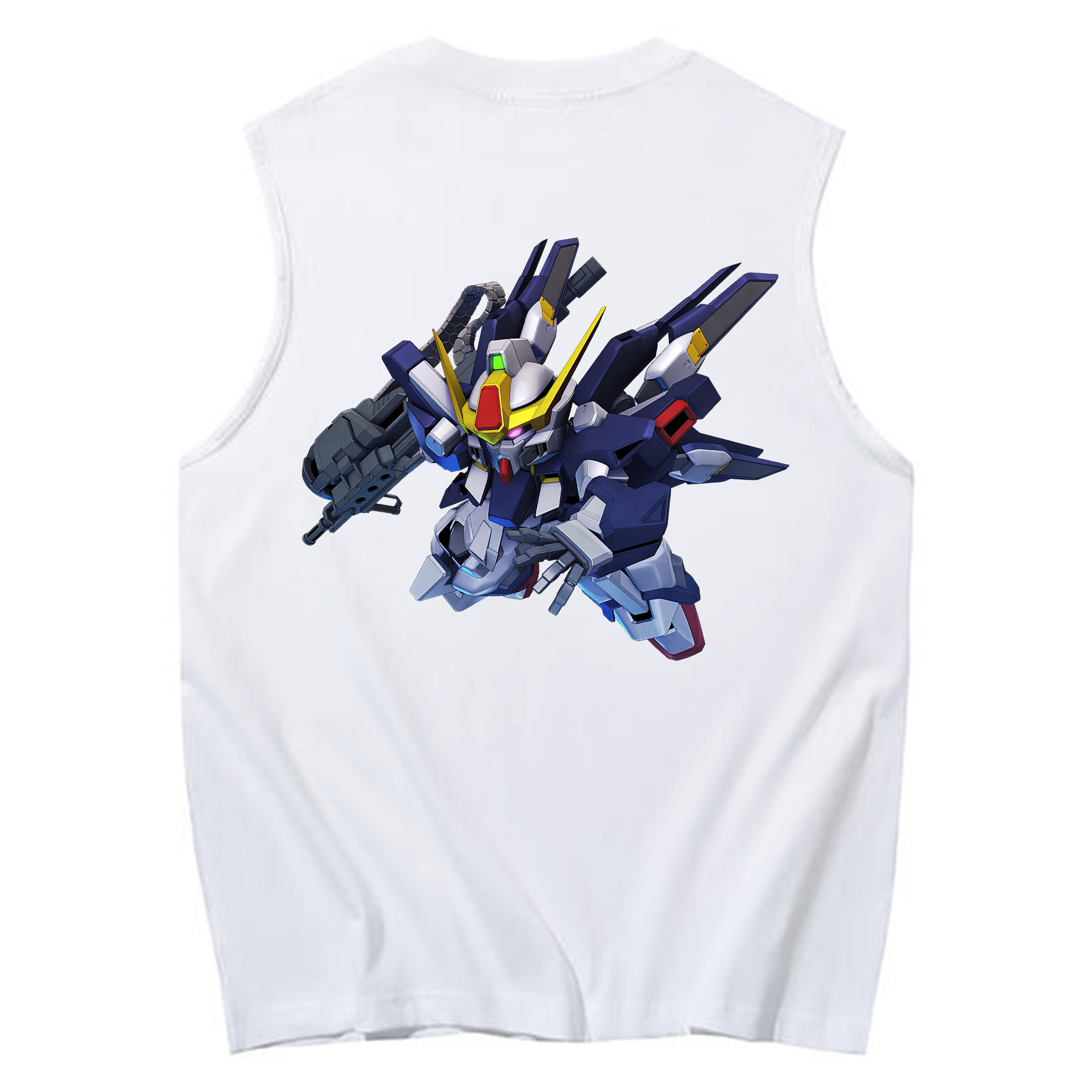 （画像用） 機動戦士ガンダム Mobile Suit Gundam コットン100％タンクトップ（背面プリント）