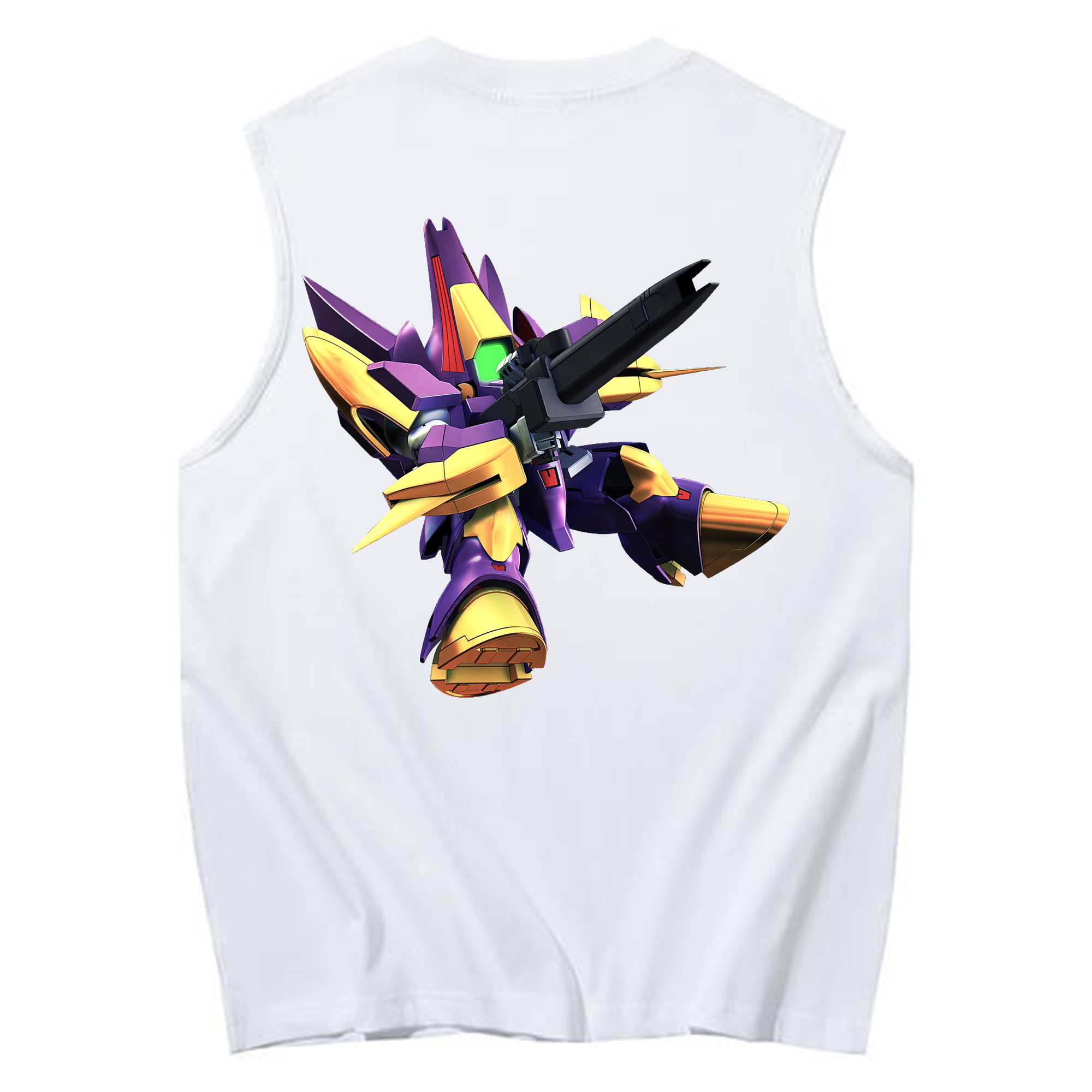 （画像用） 機動戦士ガンダム Mobile Suit Gundam コットン100％タンクトップ（背面プリント）