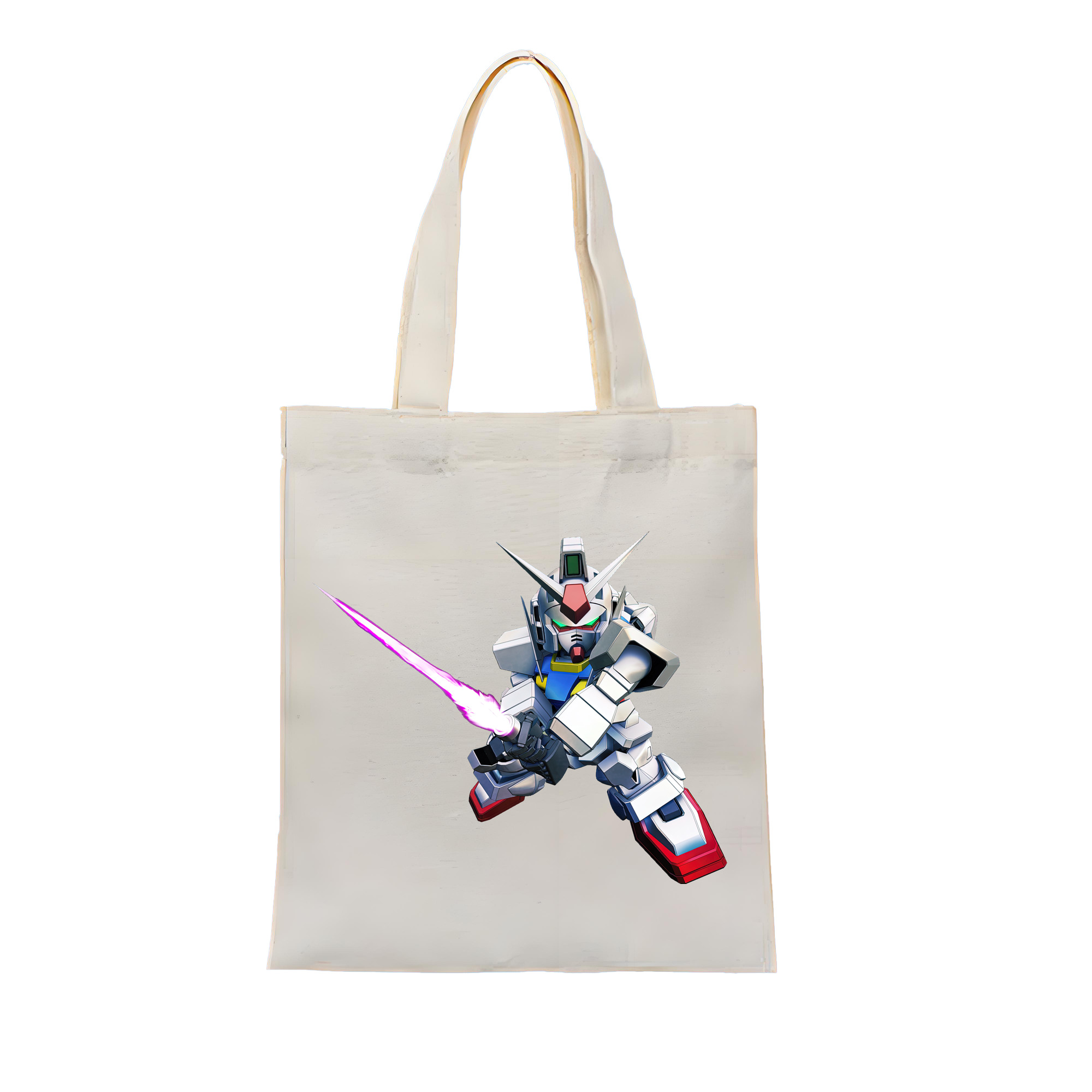 （画像用） 機動戦士ガンダム Mobile Suit Gundam 縦型キャンバス生地手提げバッグ　トートバッグ