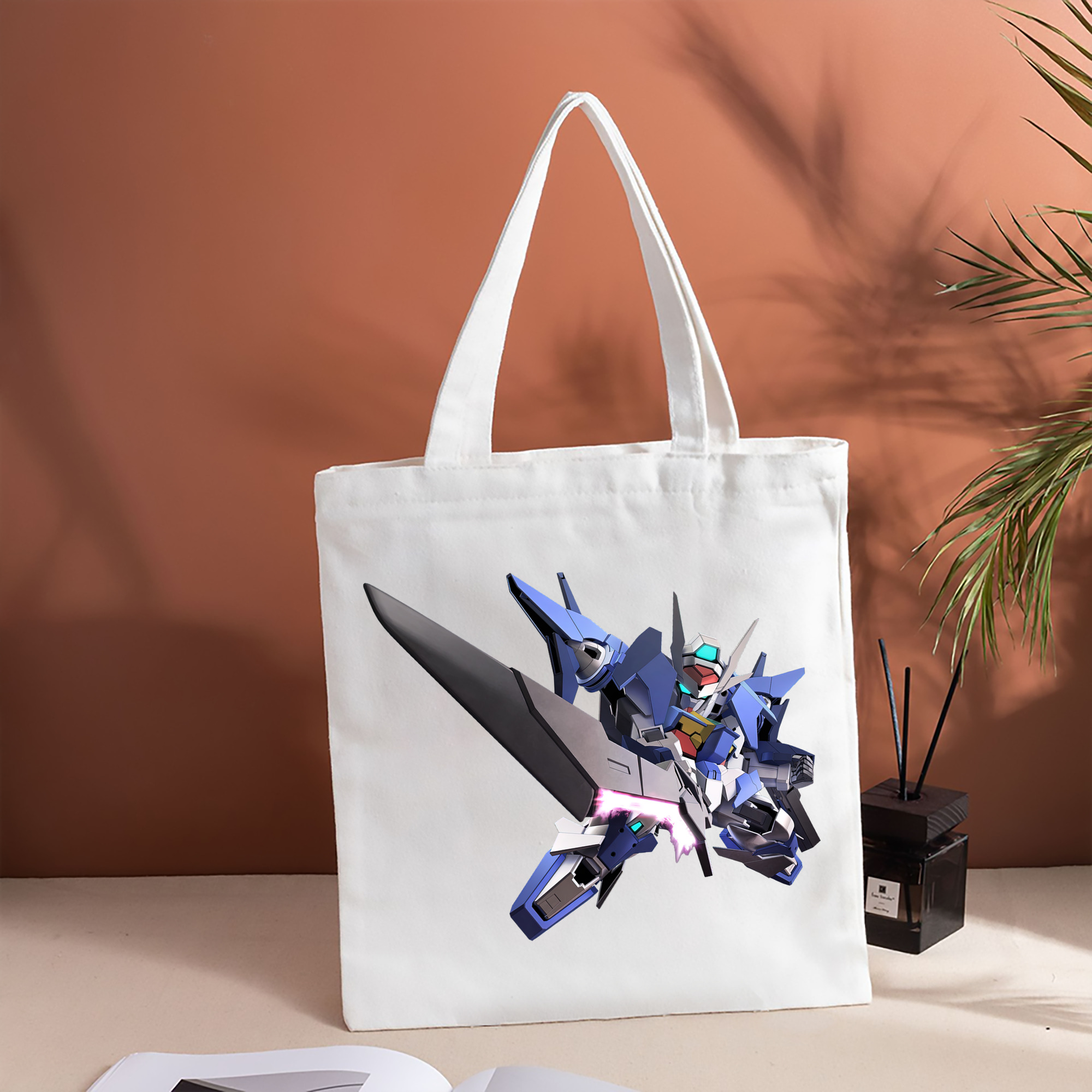 機動戦士ガンダム Mobile Suit Gundam 縦型キャンバス生地手提げバッグ　トートバッグ