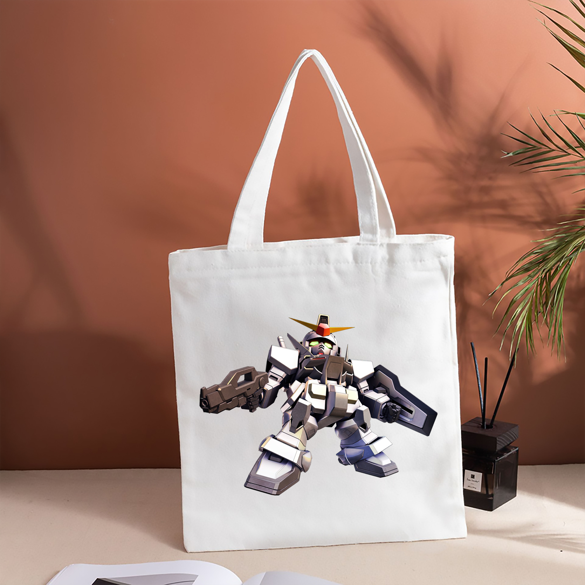 機動戦士ガンダム Mobile Suit Gundam 縦型キャンバス生地手提げバッグ　トートバッグ