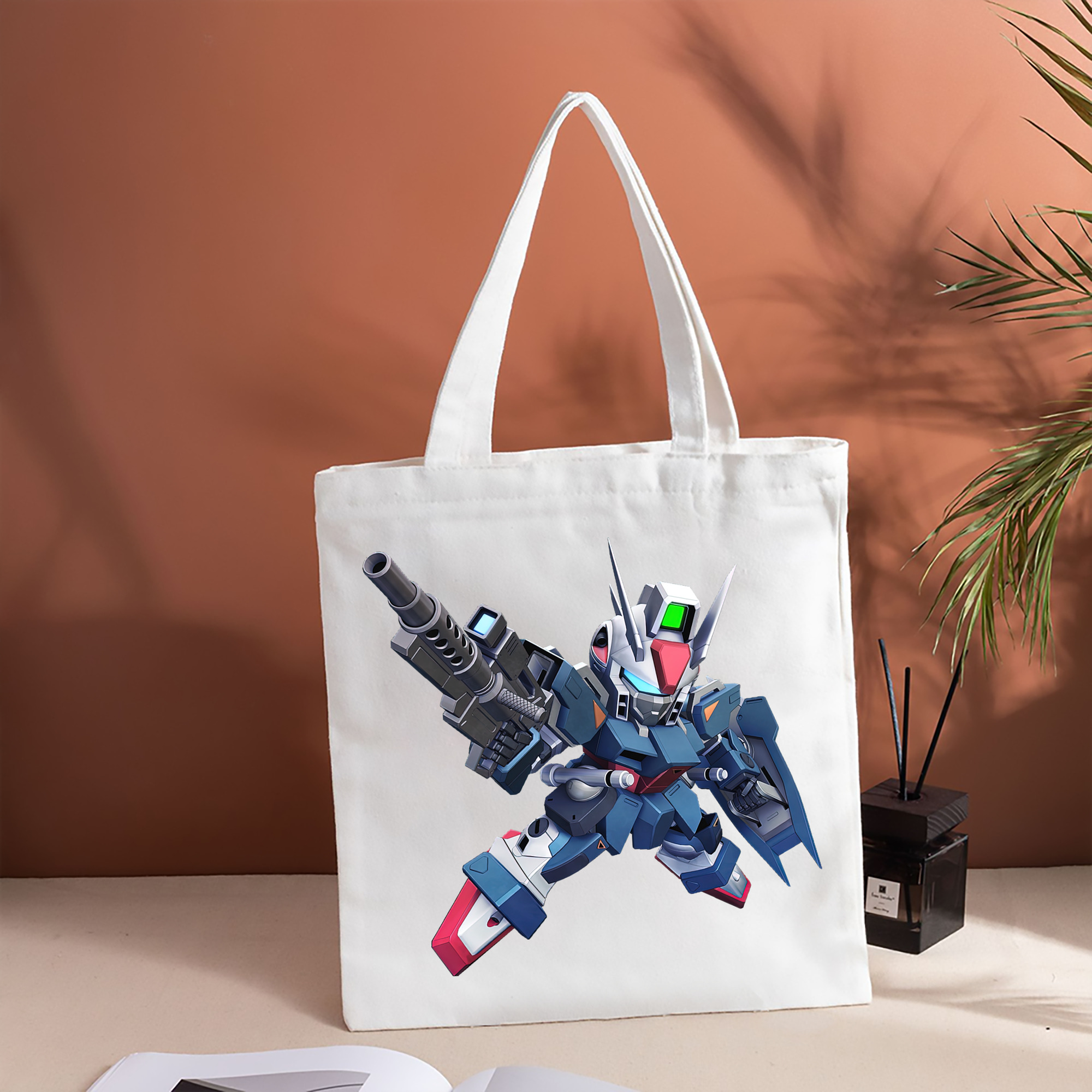 機動戦士ガンダム Mobile Suit Gundam 縦型キャンバス生地手提げバッグ　トートバッグ