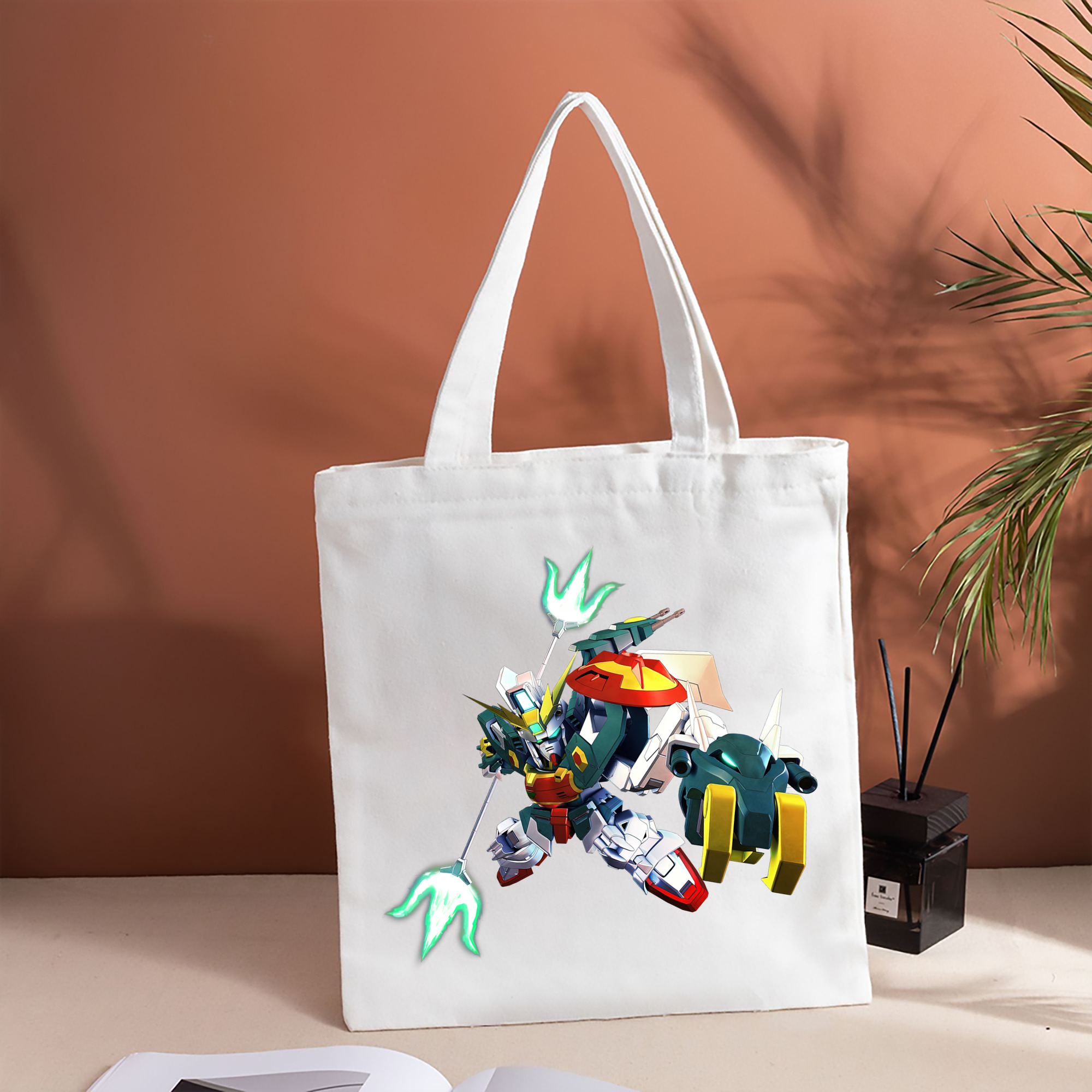 機動戦士ガンダム Mobile Suit Gundam 縦型キャンバス生地手提げバッグ　トートバッグ
