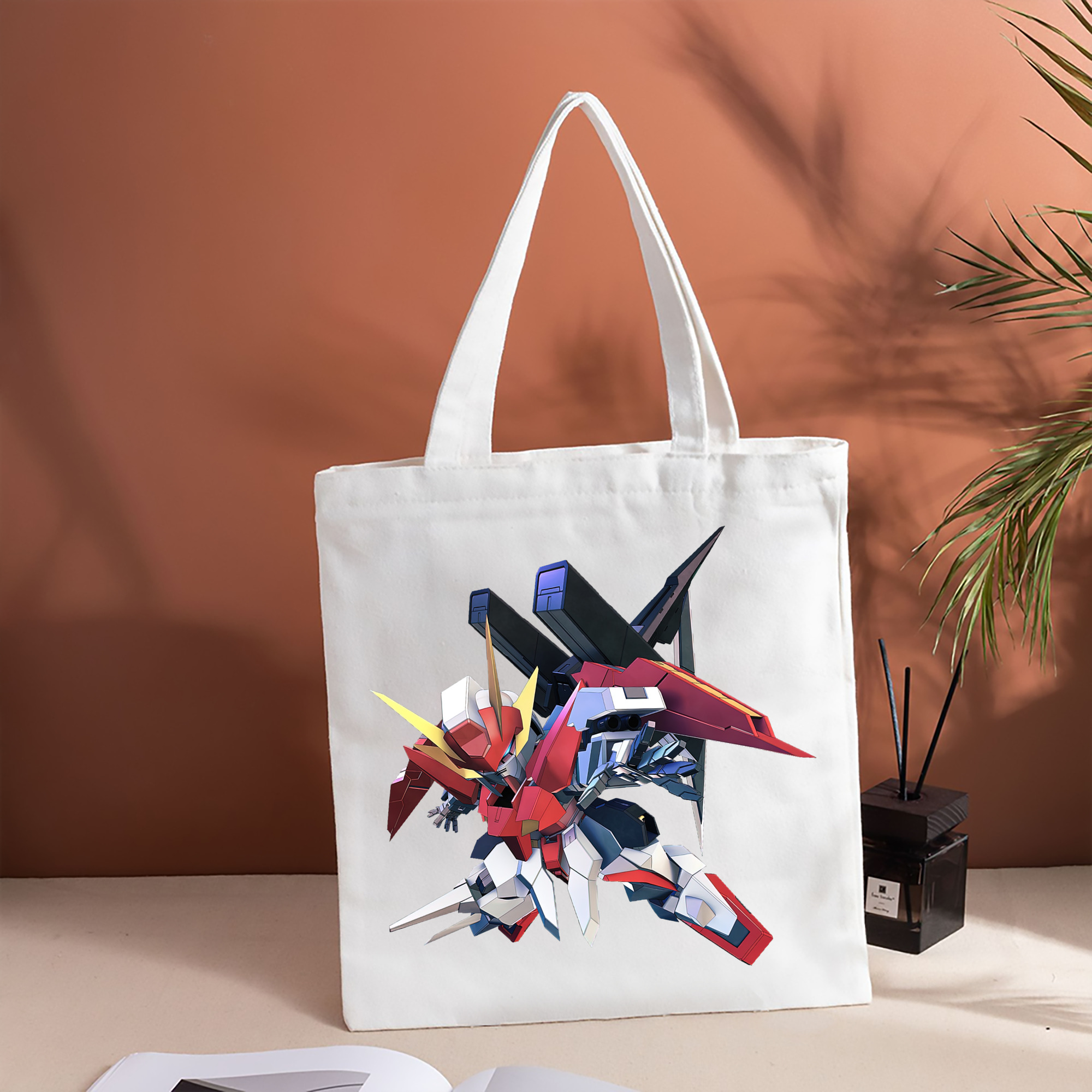 機動戦士ガンダム Mobile Suit Gundam 縦型キャンバス生地手提げバッグ　トートバッグ