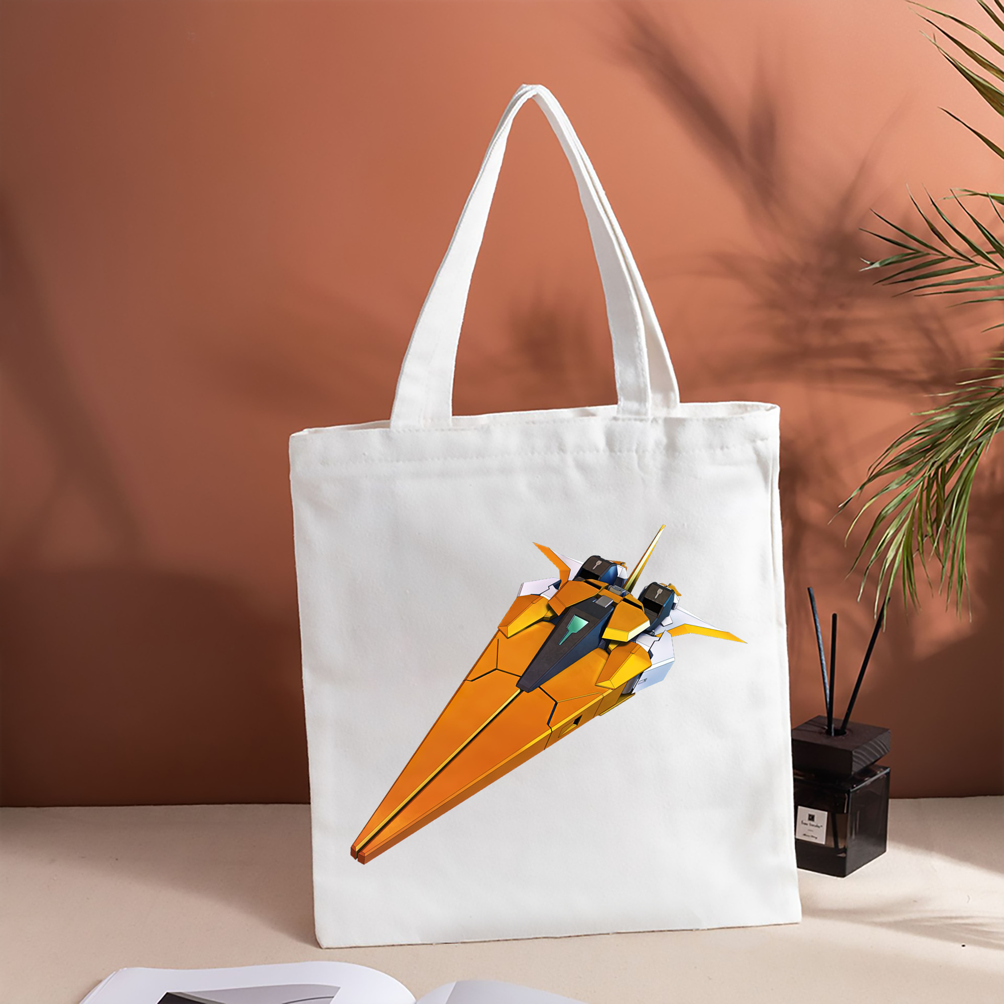 機動戦士ガンダム Mobile Suit Gundam 縦型キャンバス生地手提げバッグ　トートバッグ