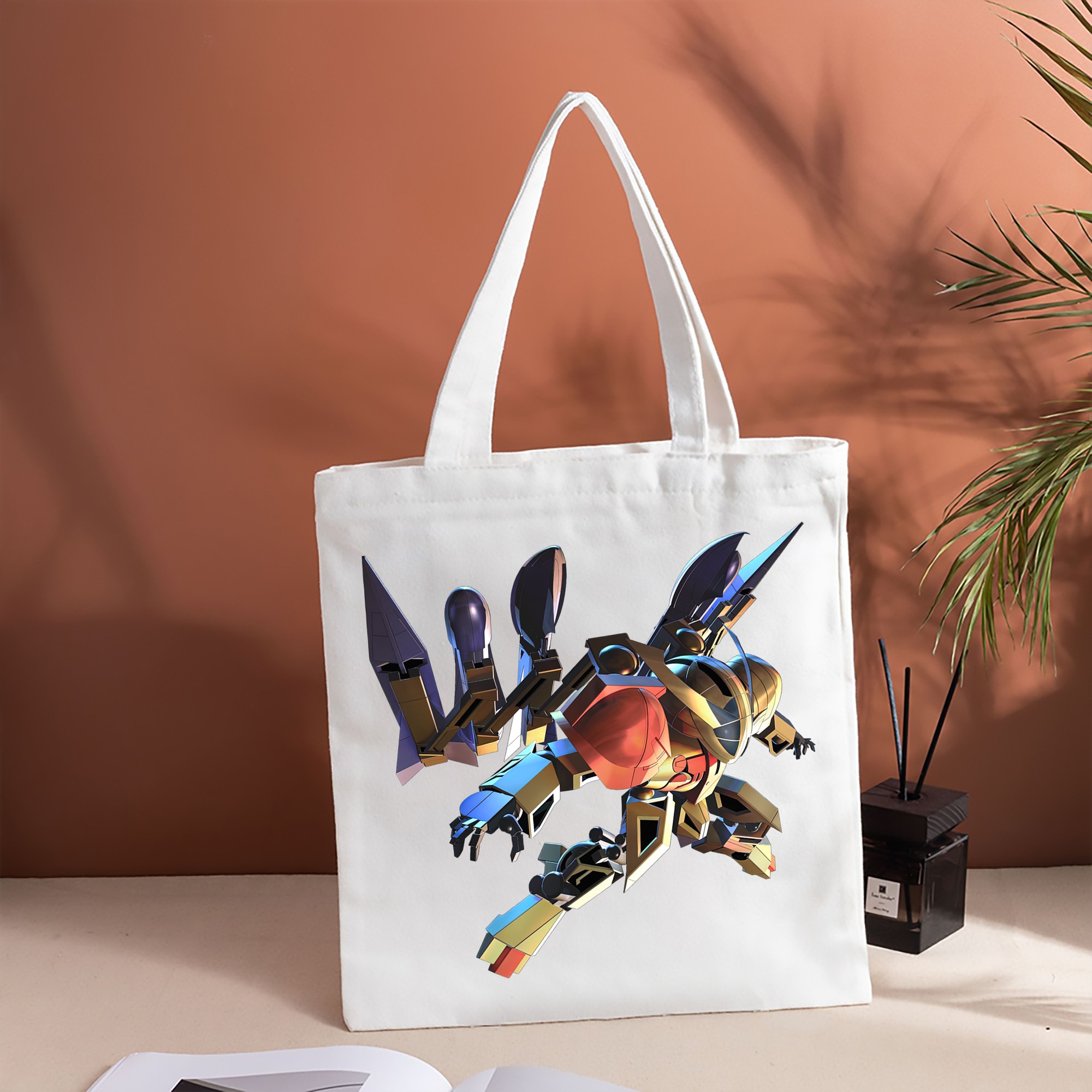 機動戦士ガンダム Mobile Suit Gundam 縦型キャンバス生地手提げバッグ　トートバッグ