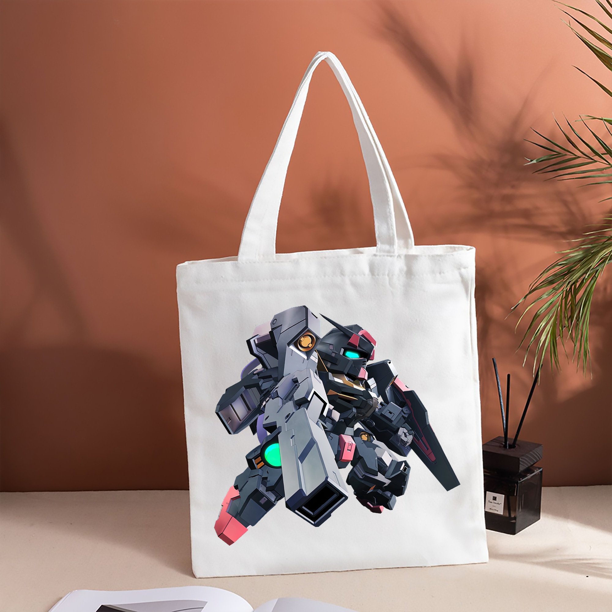 機動戦士ガンダム Mobile Suit Gundam 縦型キャンバス生地手提げバッグ　トートバッグ