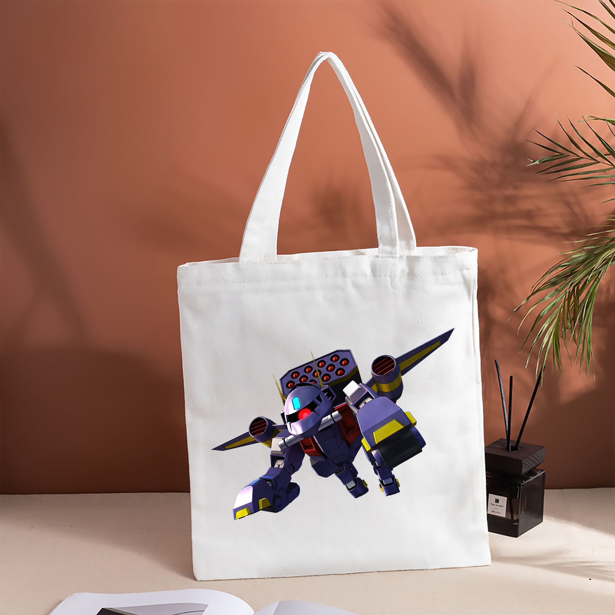 機動戦士ガンダム Mobile Suit Gundam 縦型キャンバス生地手提げバッグ　トートバッグ