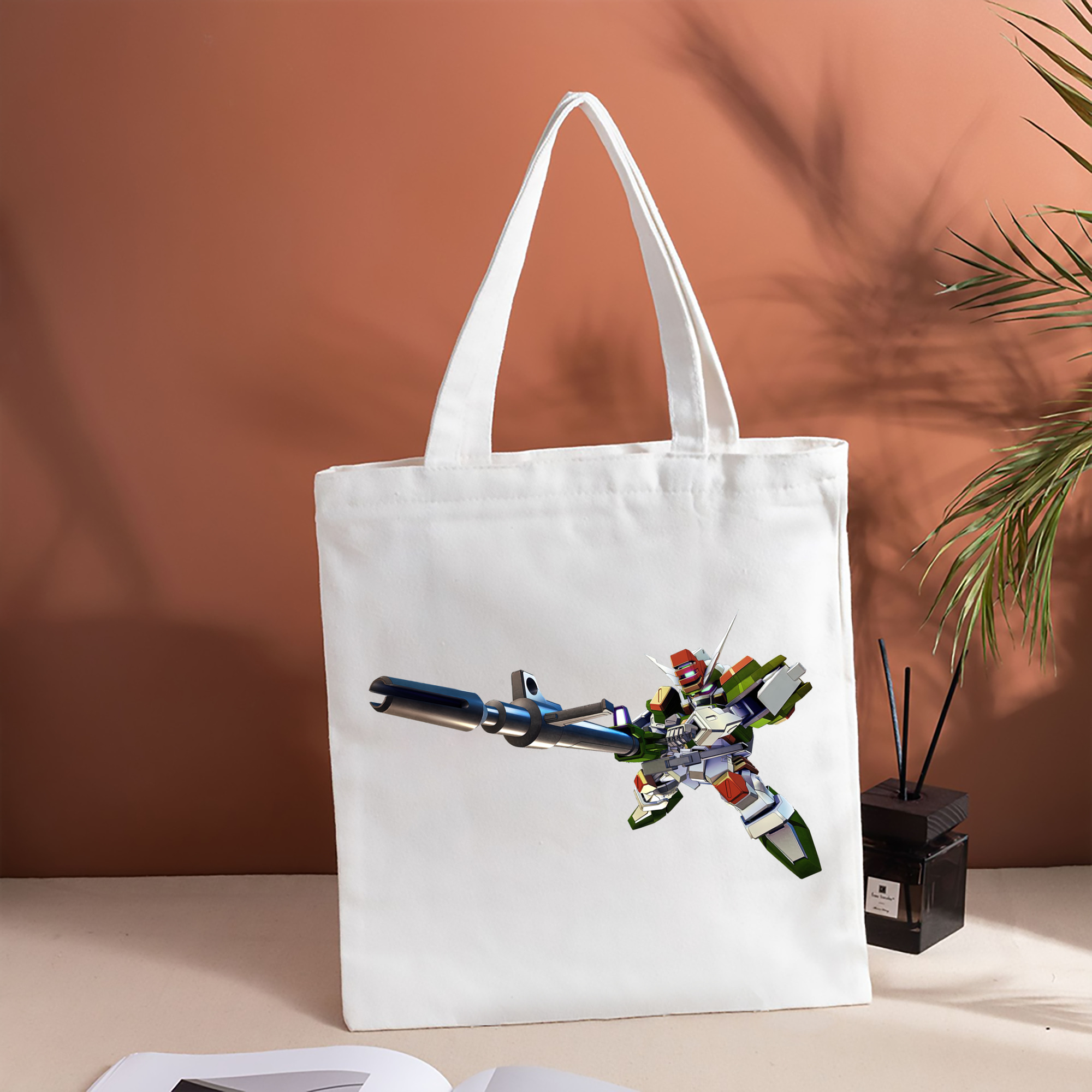 機動戦士ガンダム Mobile Suit Gundam 縦型キャンバス生地手提げバッグ　トートバッグ