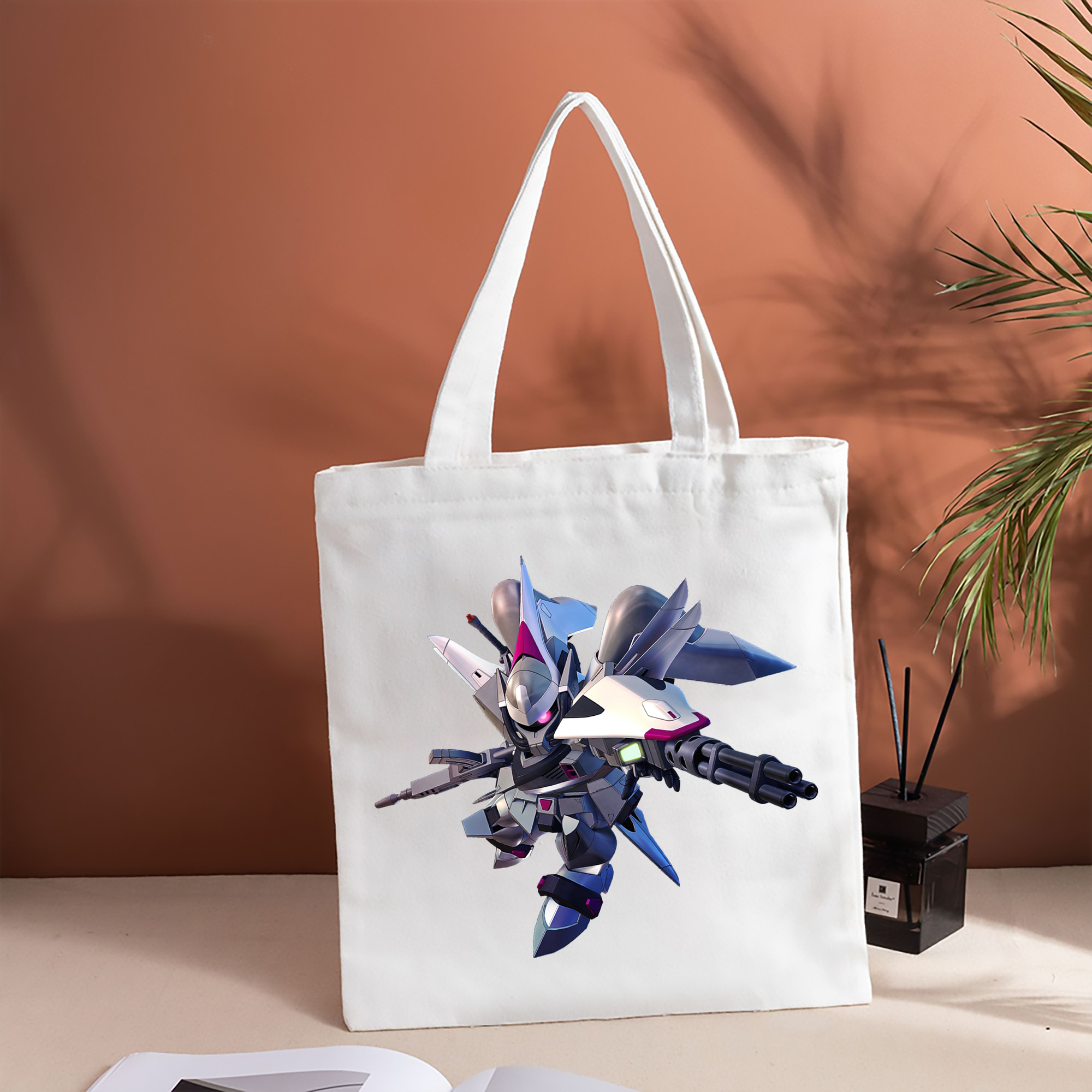 機動戦士ガンダム Mobile Suit Gundam 縦型キャンバス生地手提げバッグ　トートバッグ