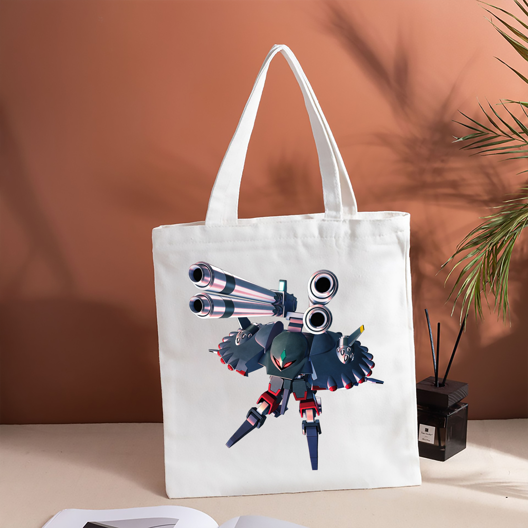 機動戦士ガンダム Mobile Suit Gundam 縦型キャンバス生地手提げバッグ　トートバッグ