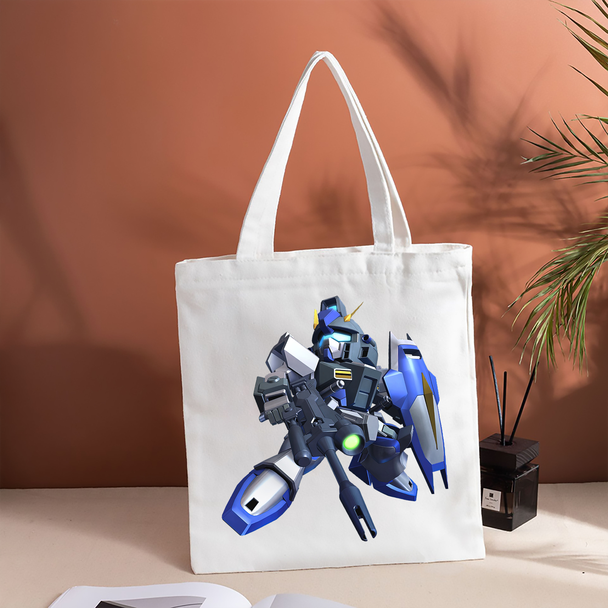 機動戦士ガンダム Mobile Suit Gundam 縦型キャンバス生地手提げバッグ　トートバッグ