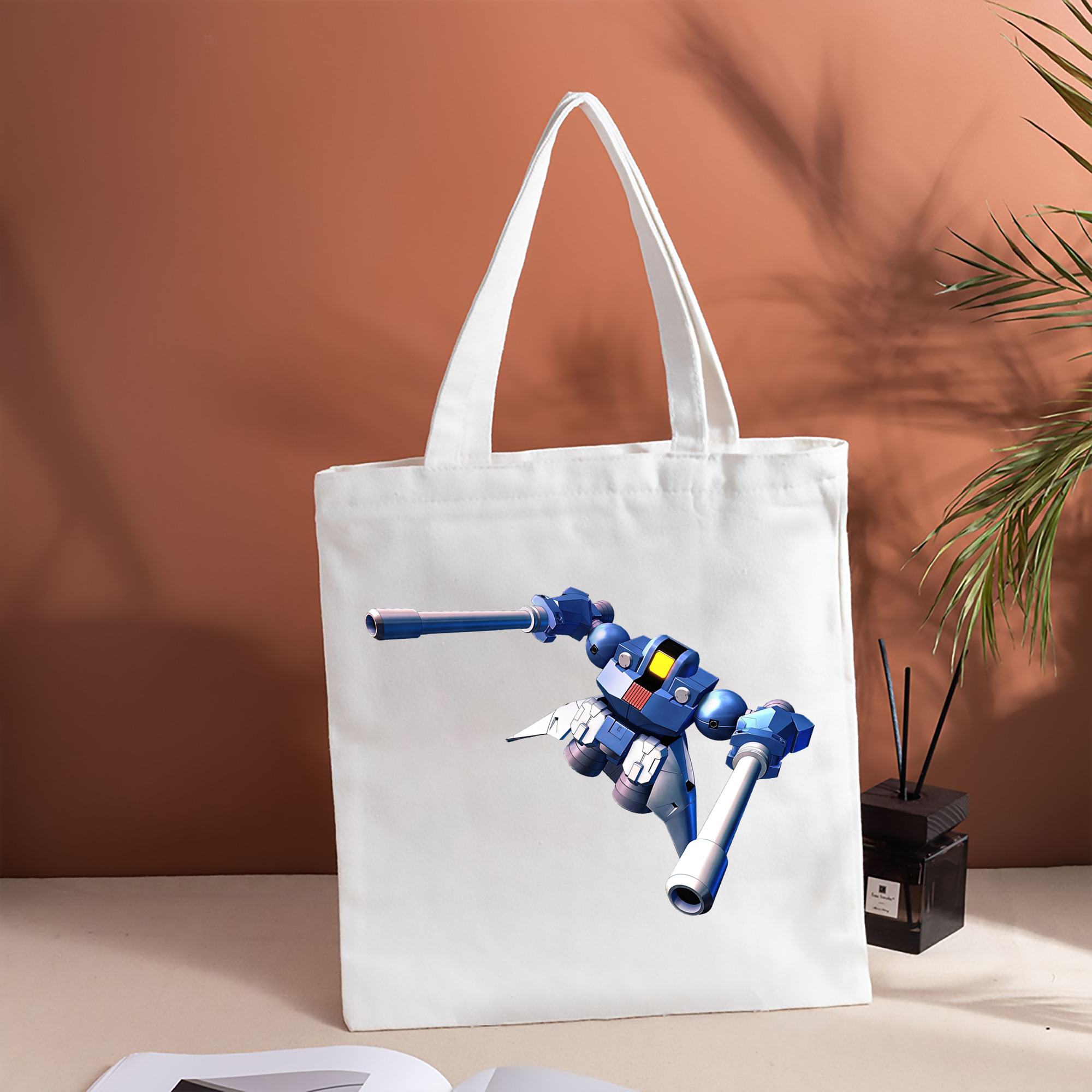 機動戦士ガンダム Mobile Suit Gundam 縦型キャンバス生地手提げバッグ　トートバッグ