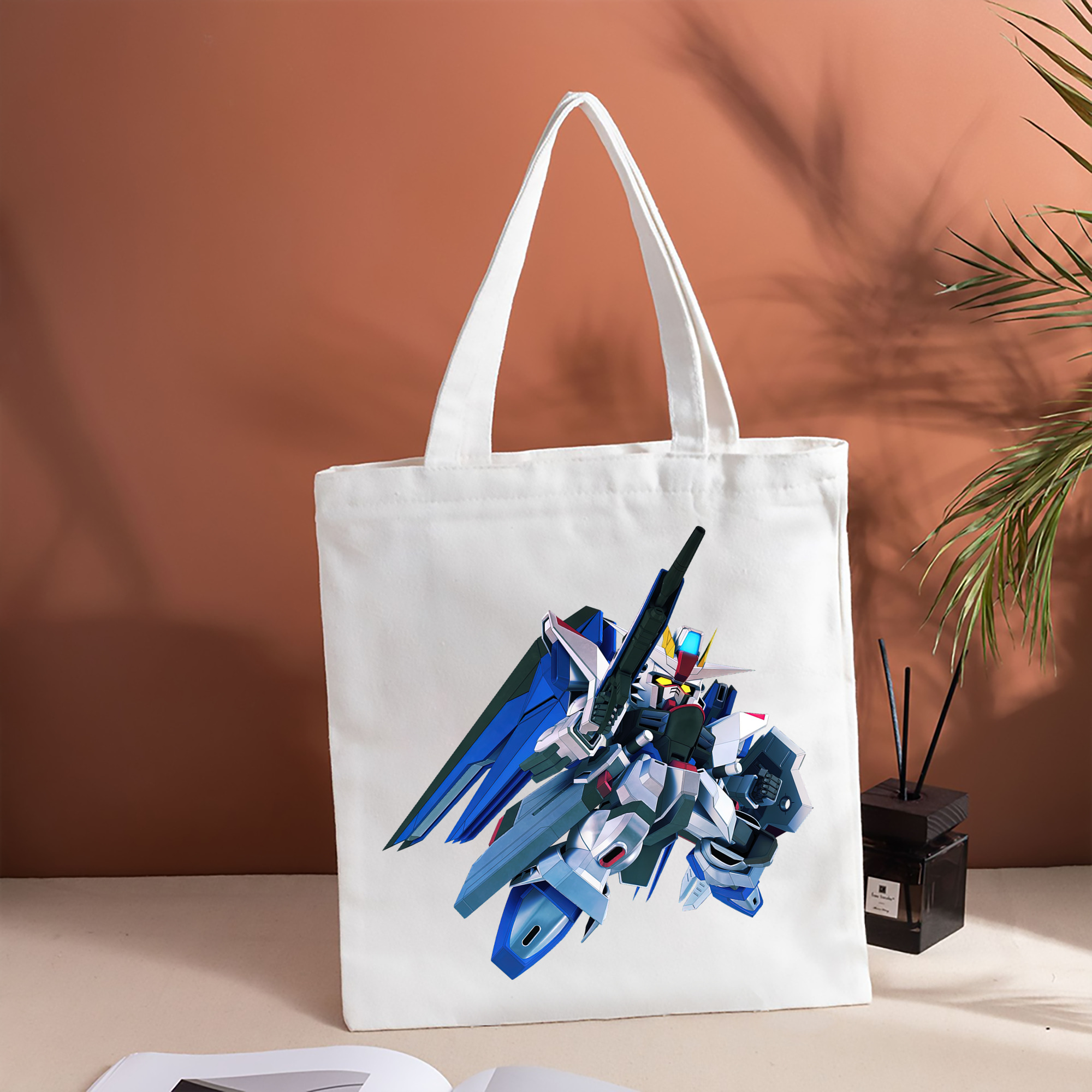機動戦士ガンダム Mobile Suit Gundam 縦型キャンバス生地手提げバッグ　トートバッグ