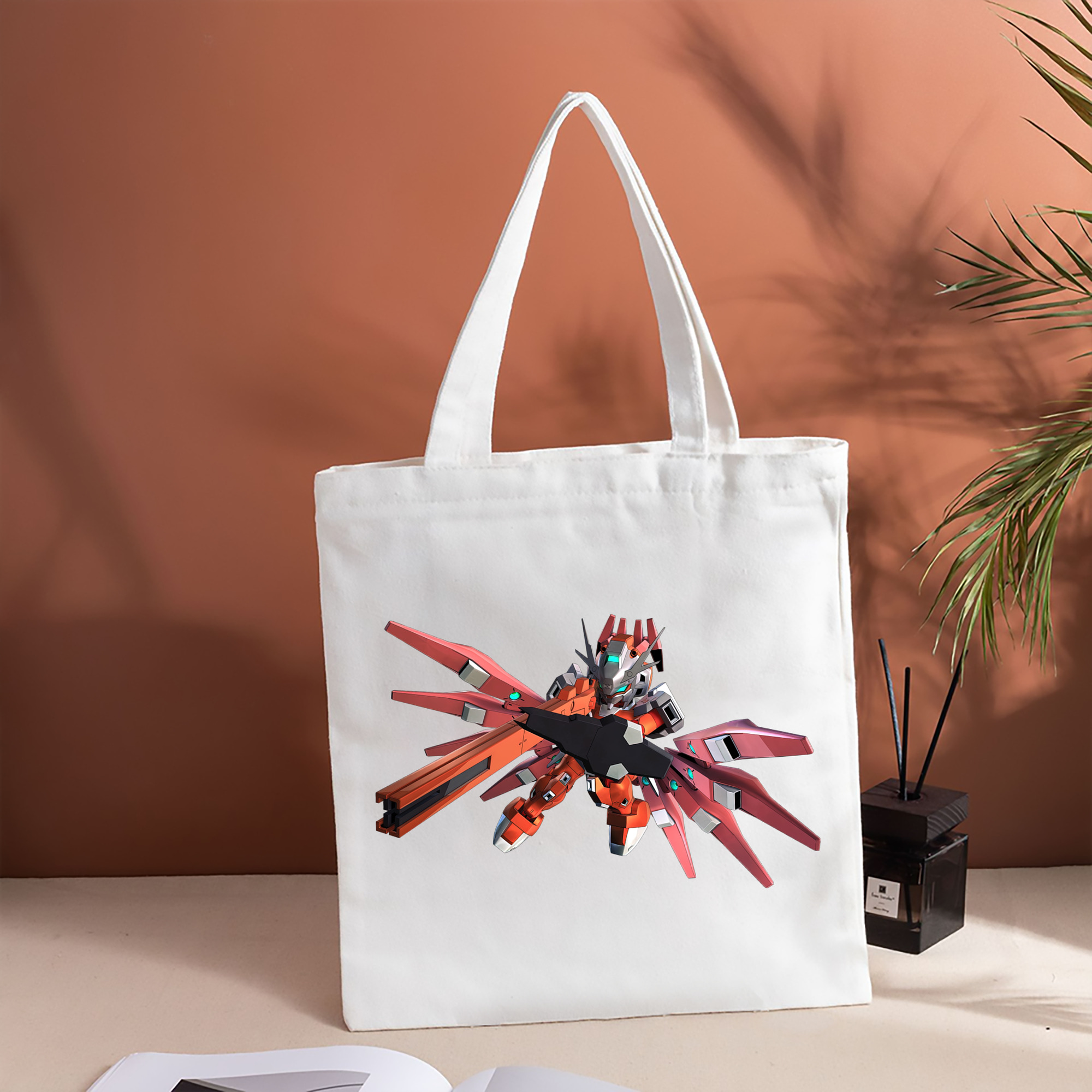 機動戦士ガンダム Mobile Suit Gundam 縦型キャンバス生地手提げバッグ　トートバッグ