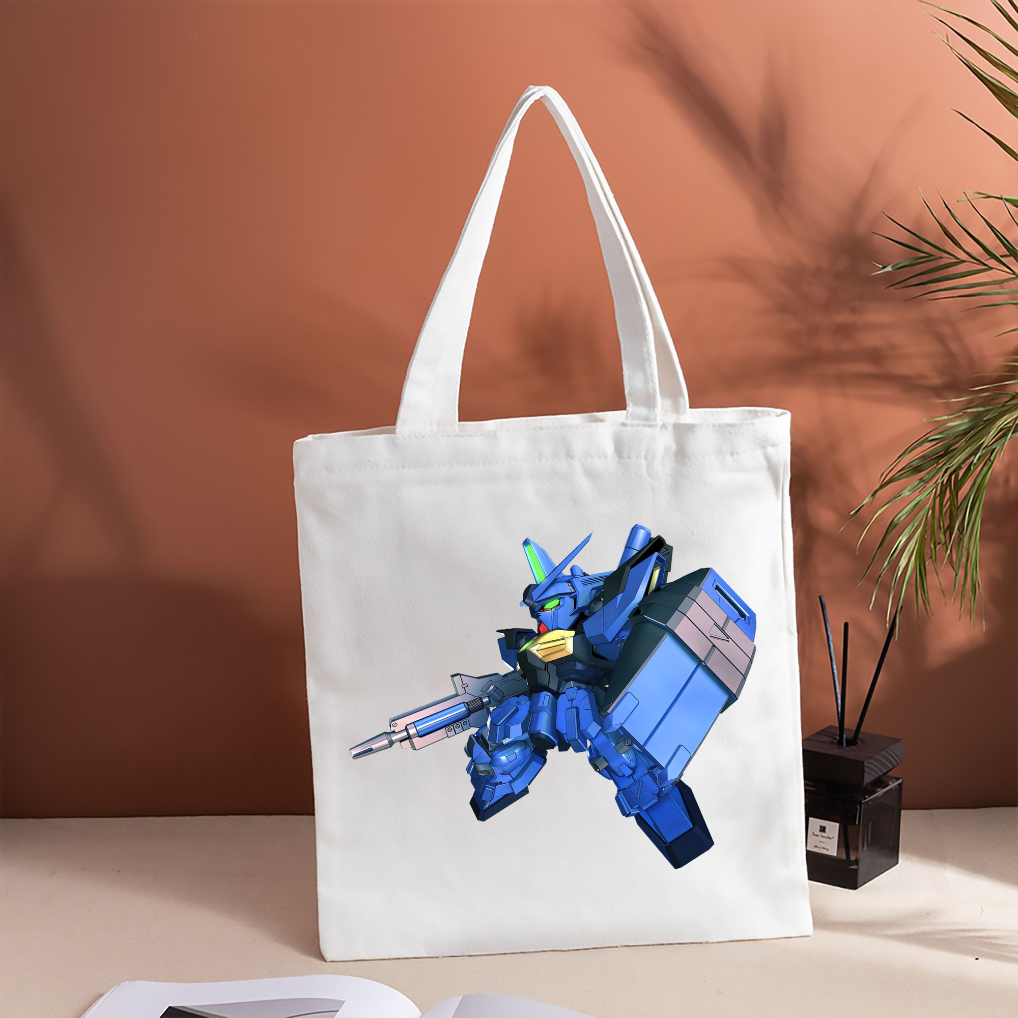 機動戦士ガンダム Mobile Suit Gundam 縦型キャンバス生地手提げバッグ　トートバッグ