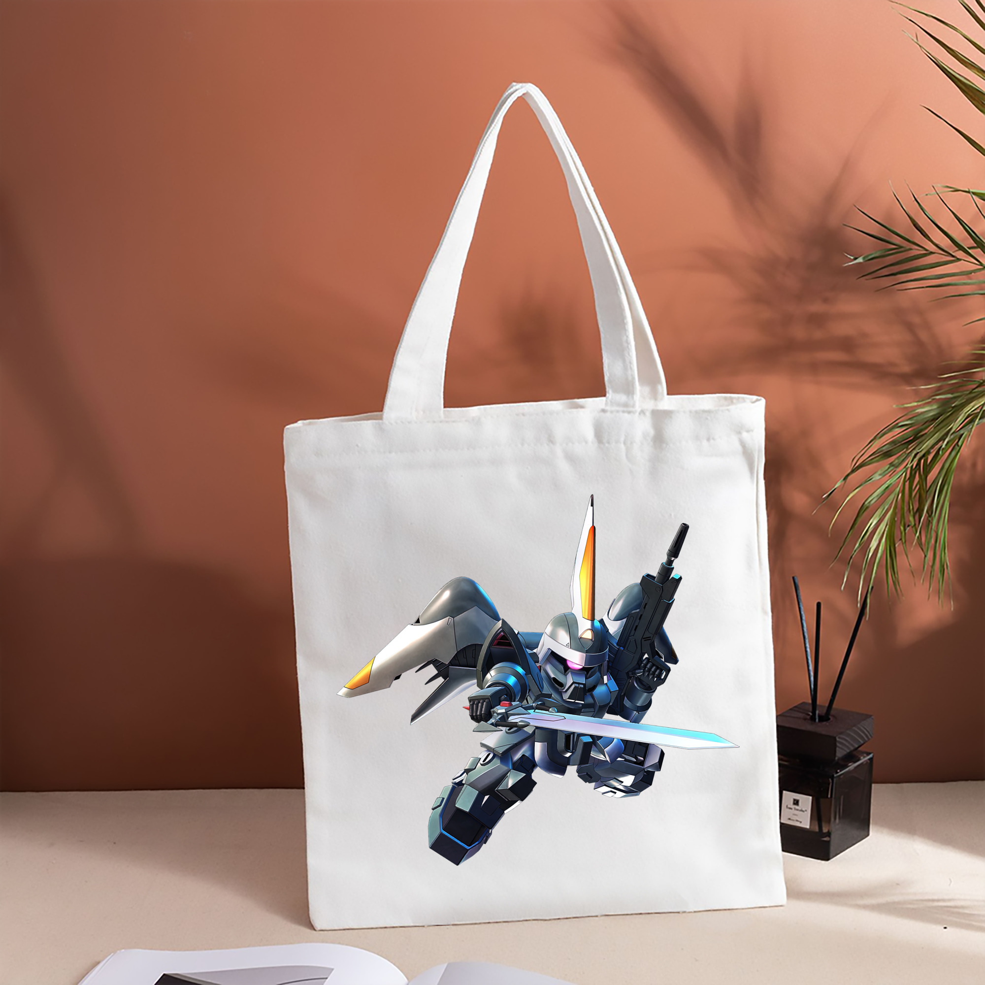 機動戦士ガンダム Mobile Suit Gundam 縦型キャンバス生地手提げバッグ　トートバッグ