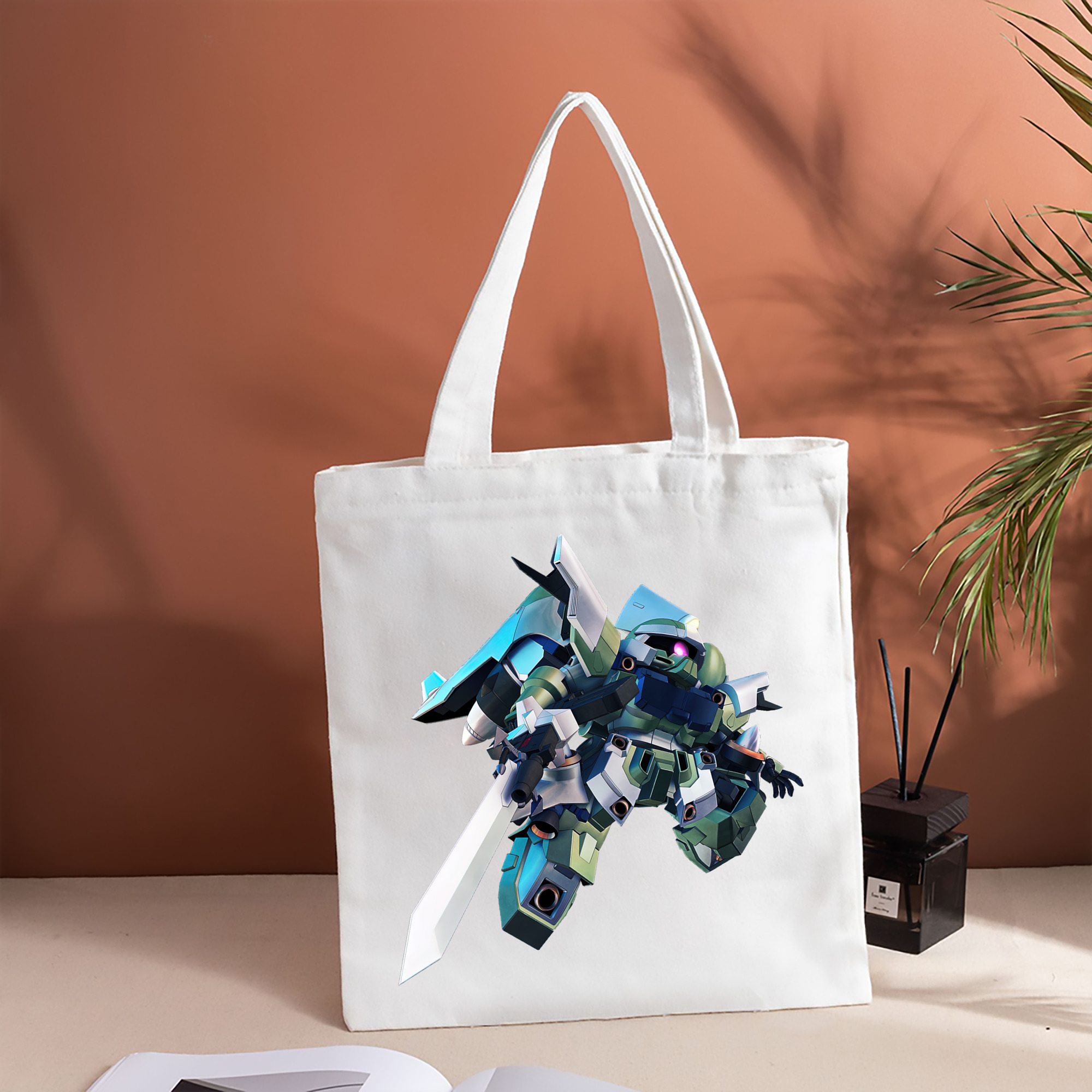 機動戦士ガンダム Mobile Suit Gundam 縦型キャンバス生地手提げバッグ　トートバッグ