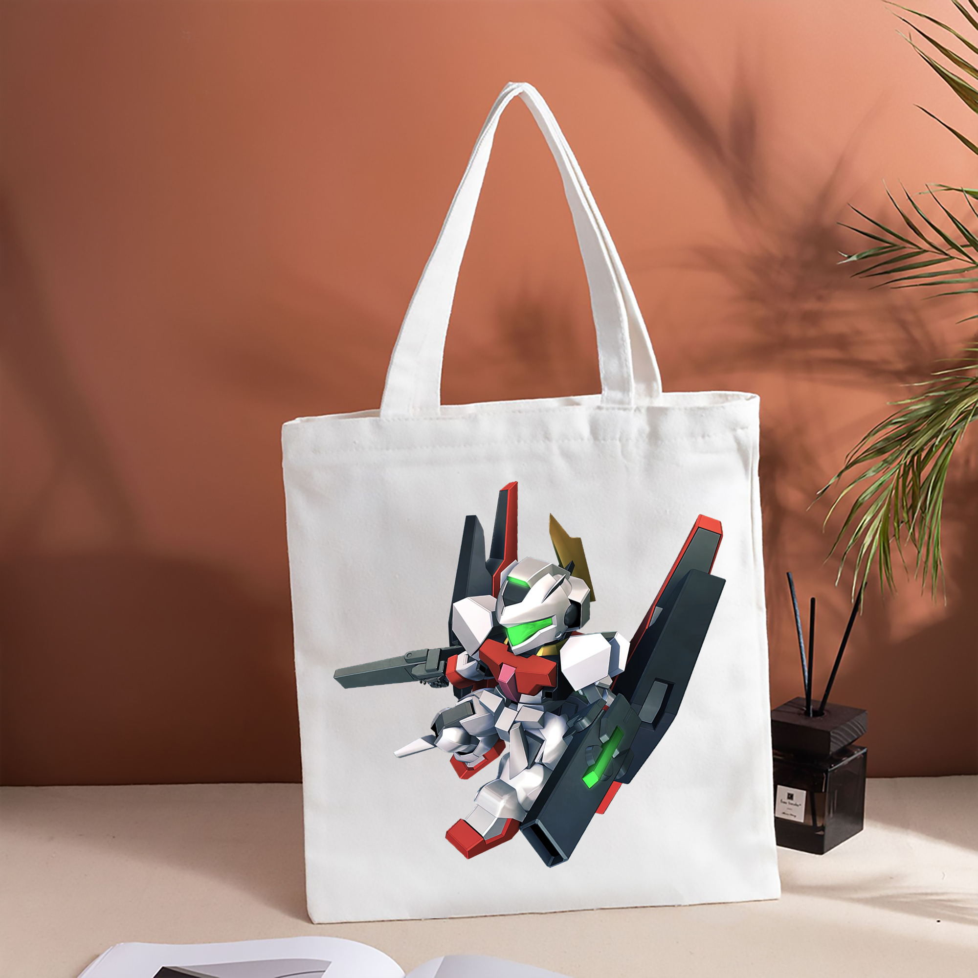 機動戦士ガンダム Mobile Suit Gundam 縦型キャンバス生地手提げバッグ　トートバッグ