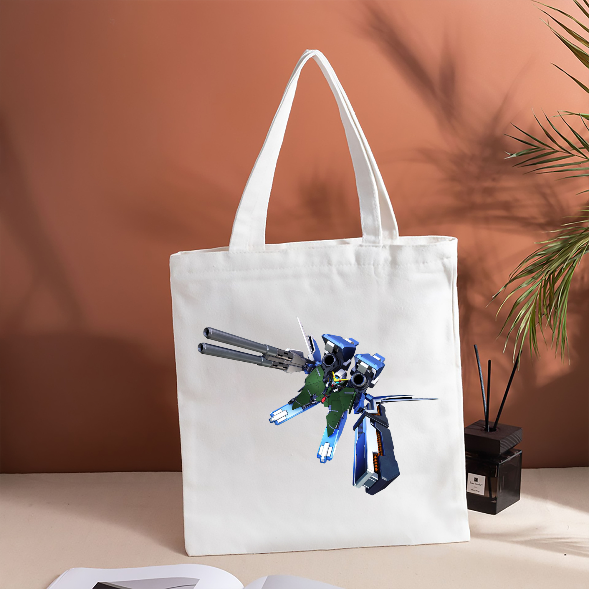 機動戦士ガンダム Mobile Suit Gundam 縦型キャンバス生地手提げバッグ　トートバッグ