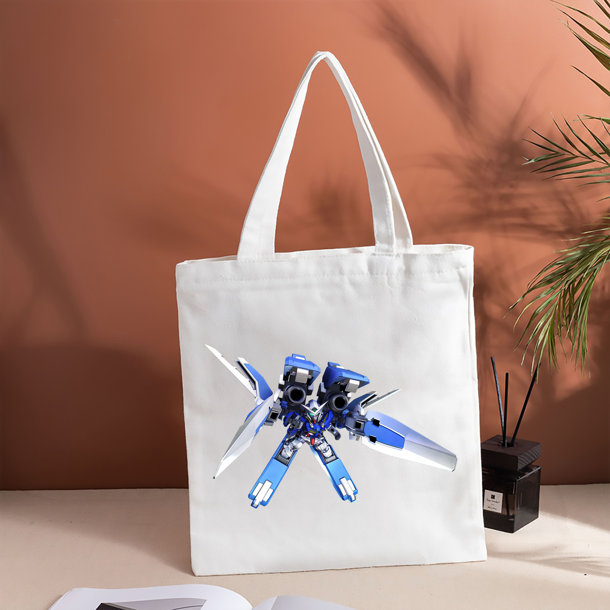 機動戦士ガンダム Mobile Suit Gundam 縦型キャンバス生地手提げバッグ　トートバッグ