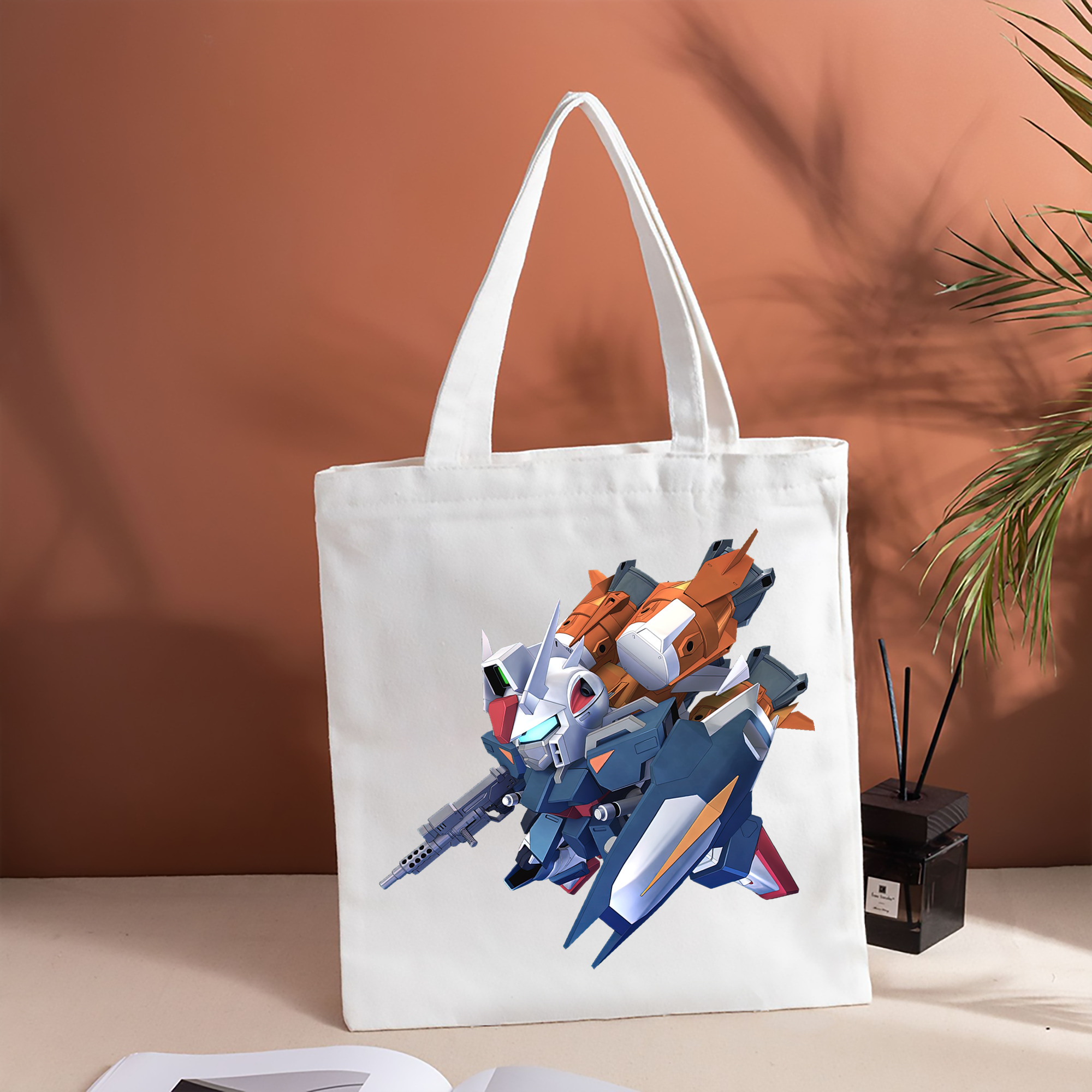 機動戦士ガンダム Mobile Suit Gundam 縦型キャンバス生地手提げバッグ　トートバッグ