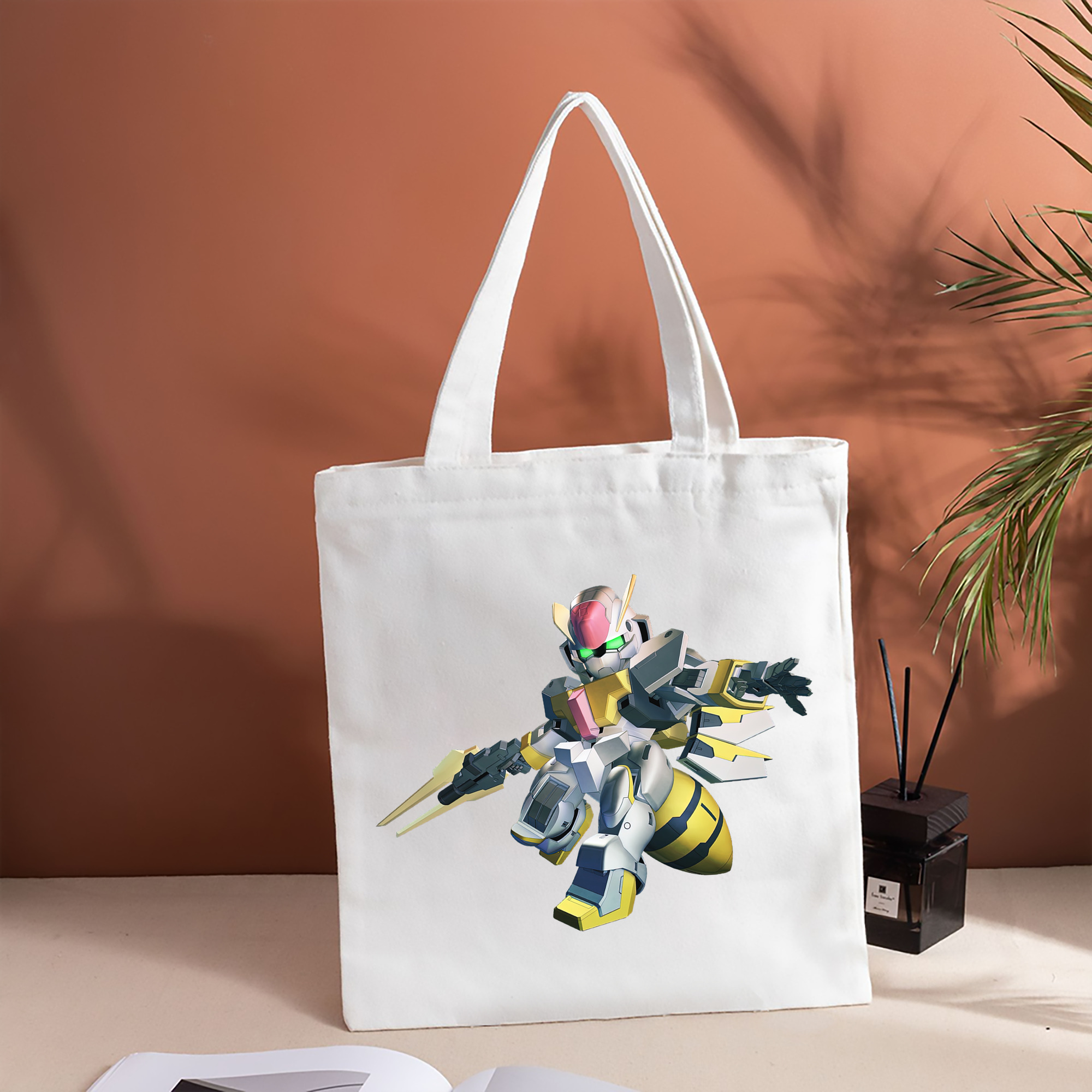 機動戦士ガンダム Mobile Suit Gundam 縦型キャンバス生地手提げバッグ　トートバッグ