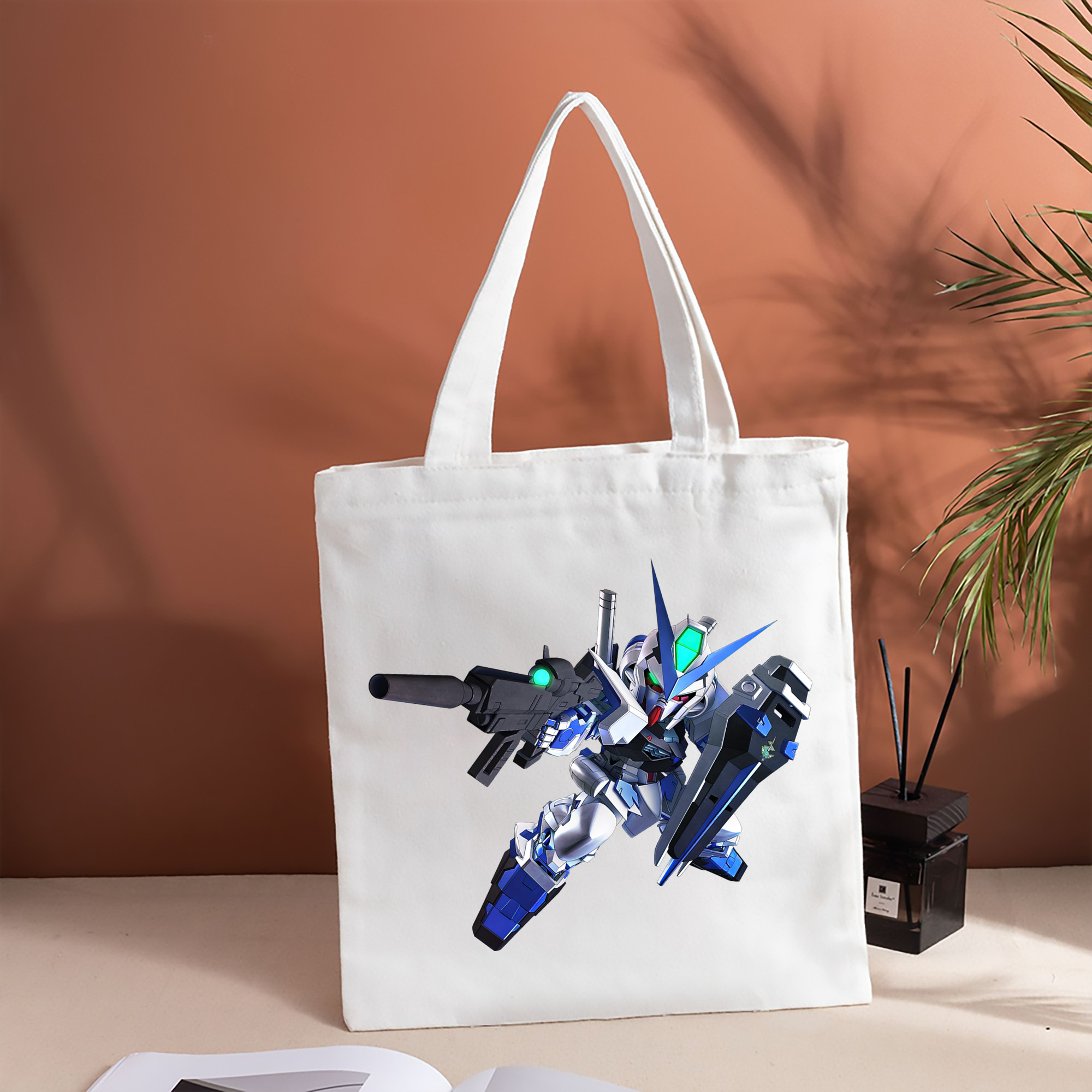 機動戦士ガンダム Mobile Suit Gundam 縦型キャンバス生地手提げバッグ　トートバッグ