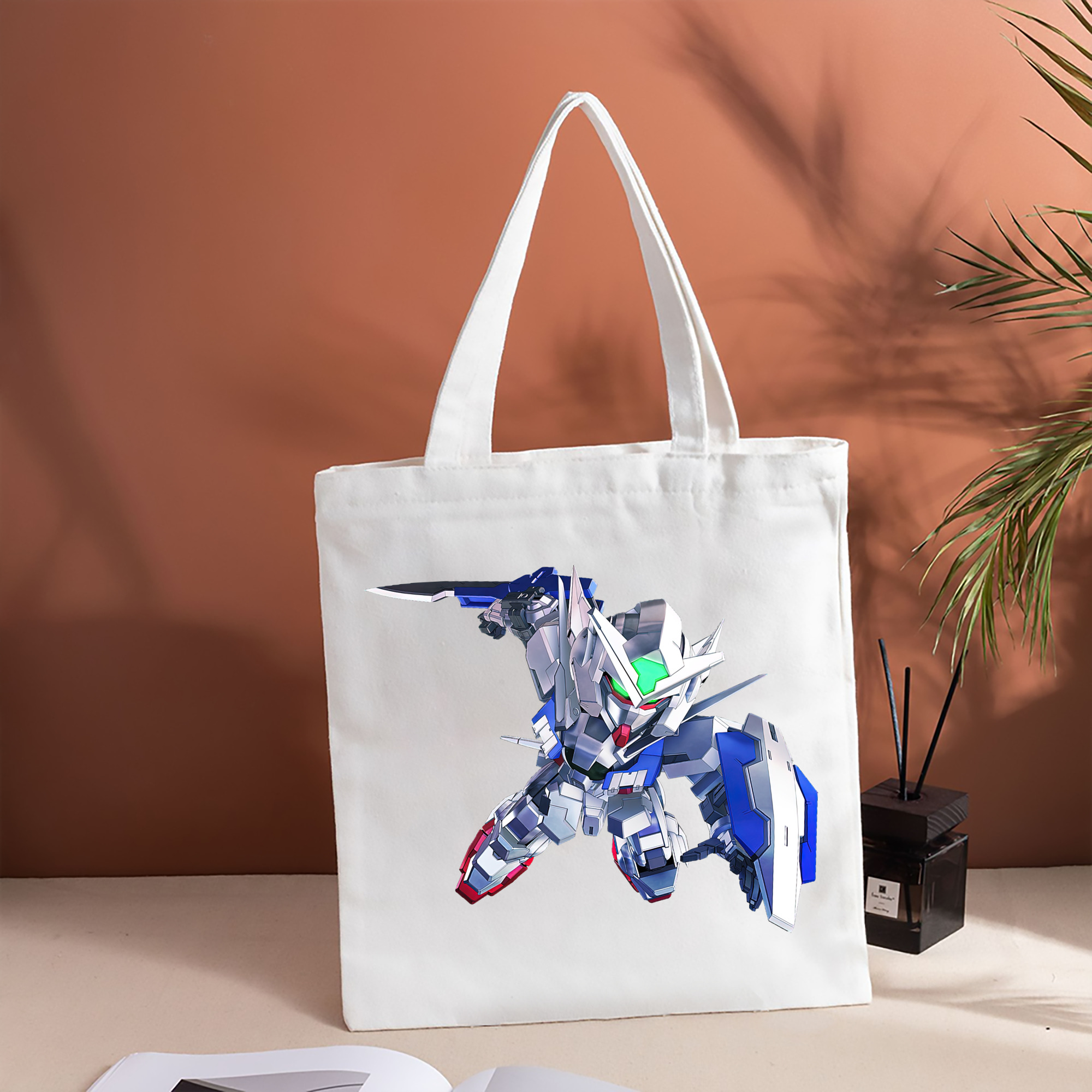 機動戦士ガンダム Mobile Suit Gundam 縦型キャンバス生地手提げバッグ　トートバッグ