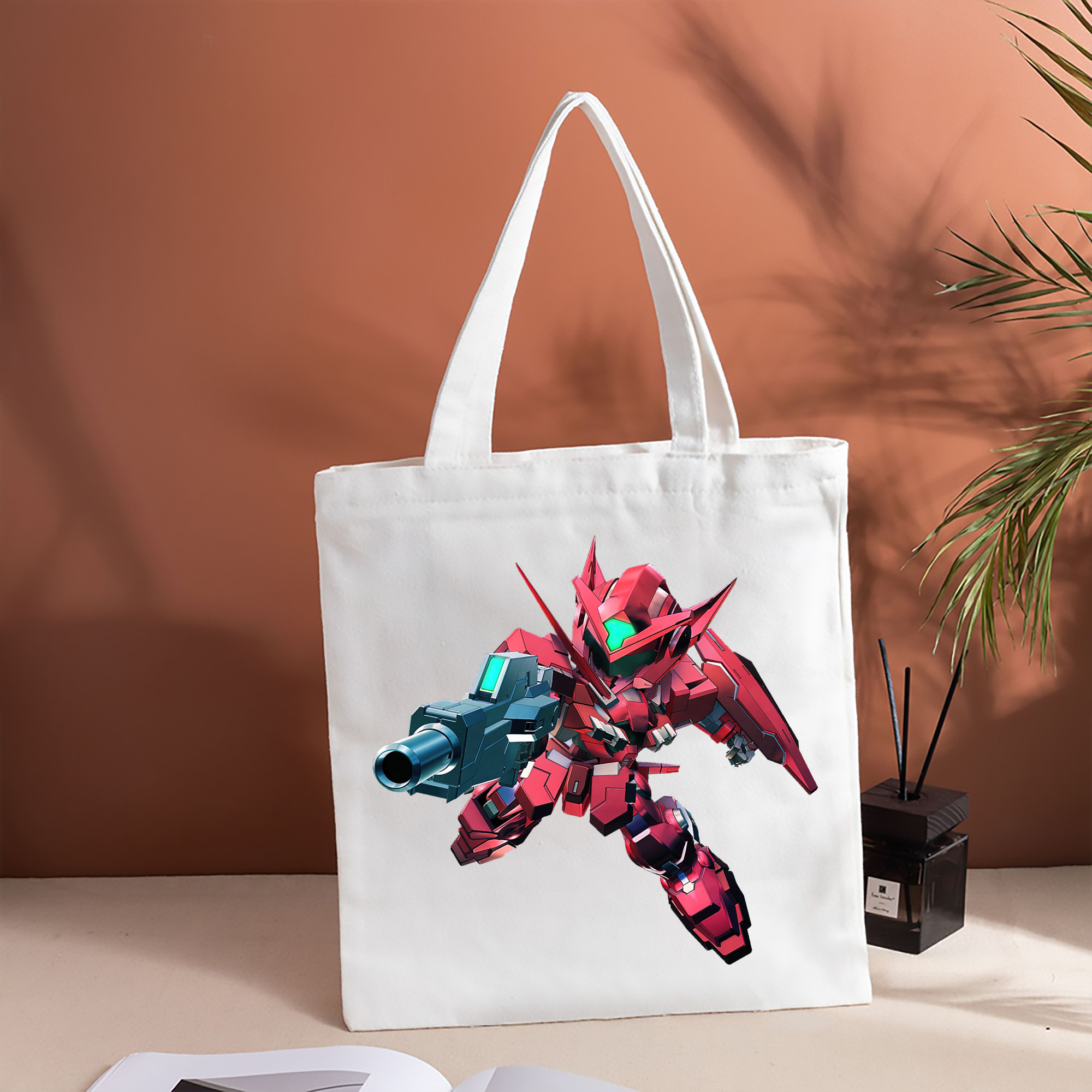機動戦士ガンダム Mobile Suit Gundam 縦型キャンバス生地手提げバッグ　トートバッグ