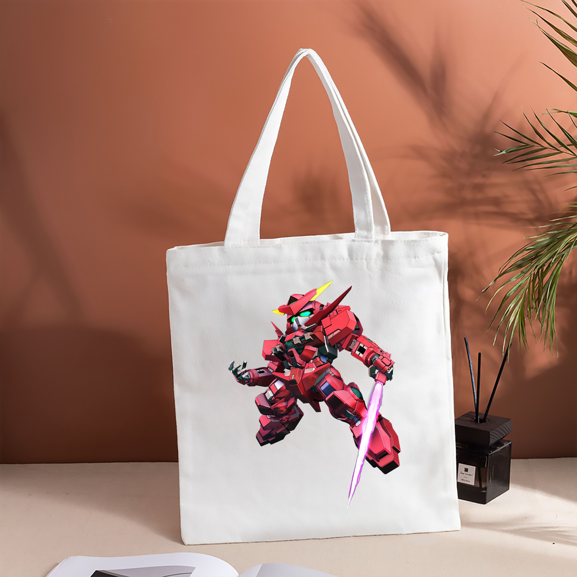 機動戦士ガンダム Mobile Suit Gundam 縦型キャンバス生地手提げバッグ　トートバッグ