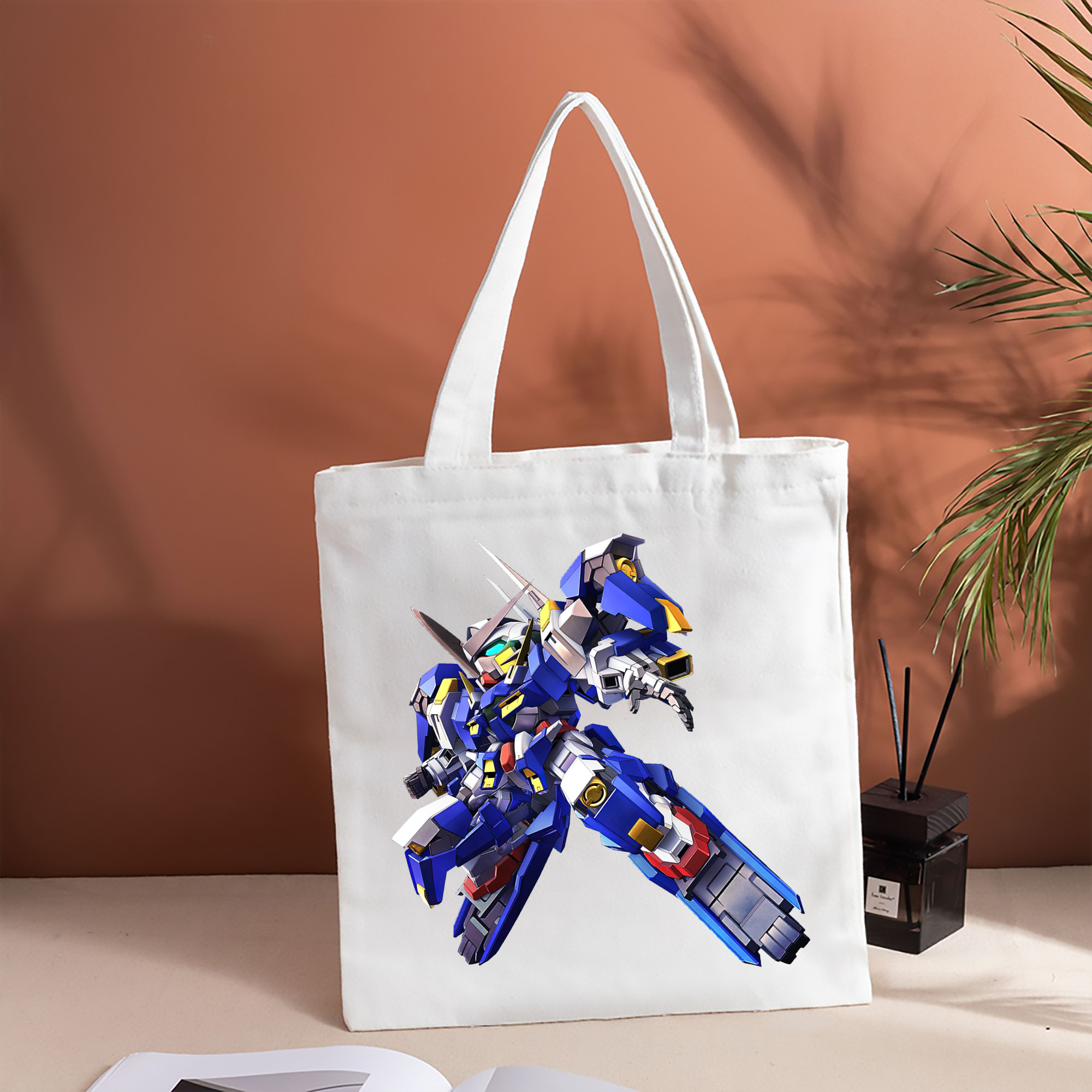 機動戦士ガンダム Mobile Suit Gundam 縦型キャンバス生地手提げバッグ　トートバッグ