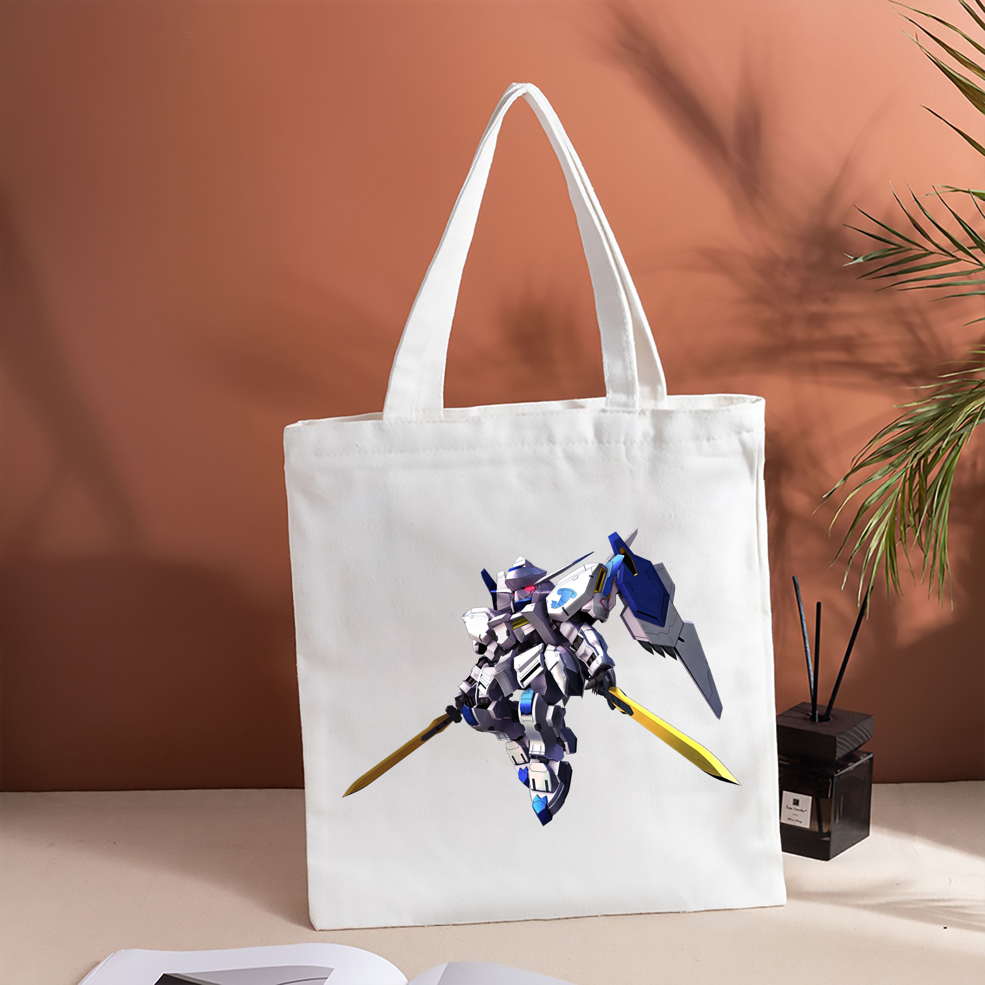 機動戦士ガンダム Mobile Suit Gundam 縦型キャンバス生地手提げバッグ　トートバッグ