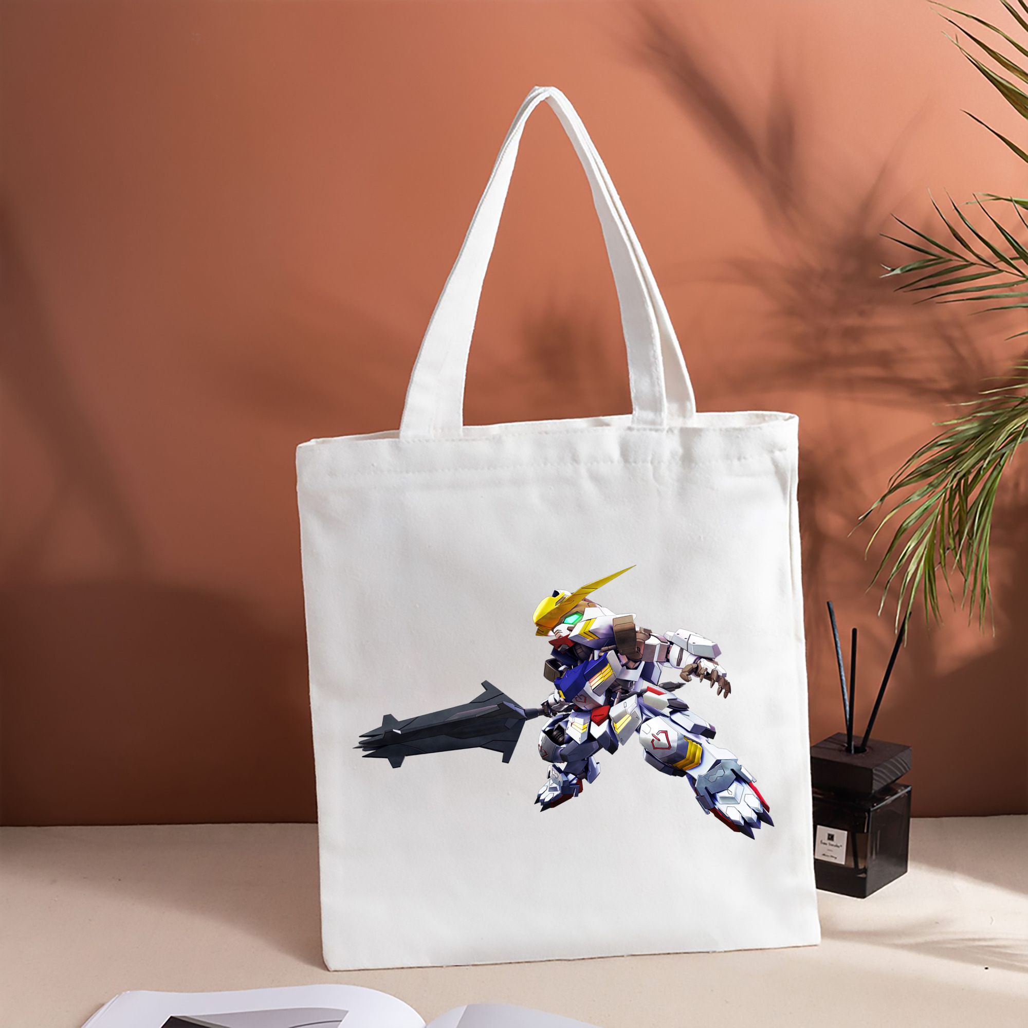 機動戦士ガンダム Mobile Suit Gundam 縦型キャンバス生地手提げバッグ　トートバッグ