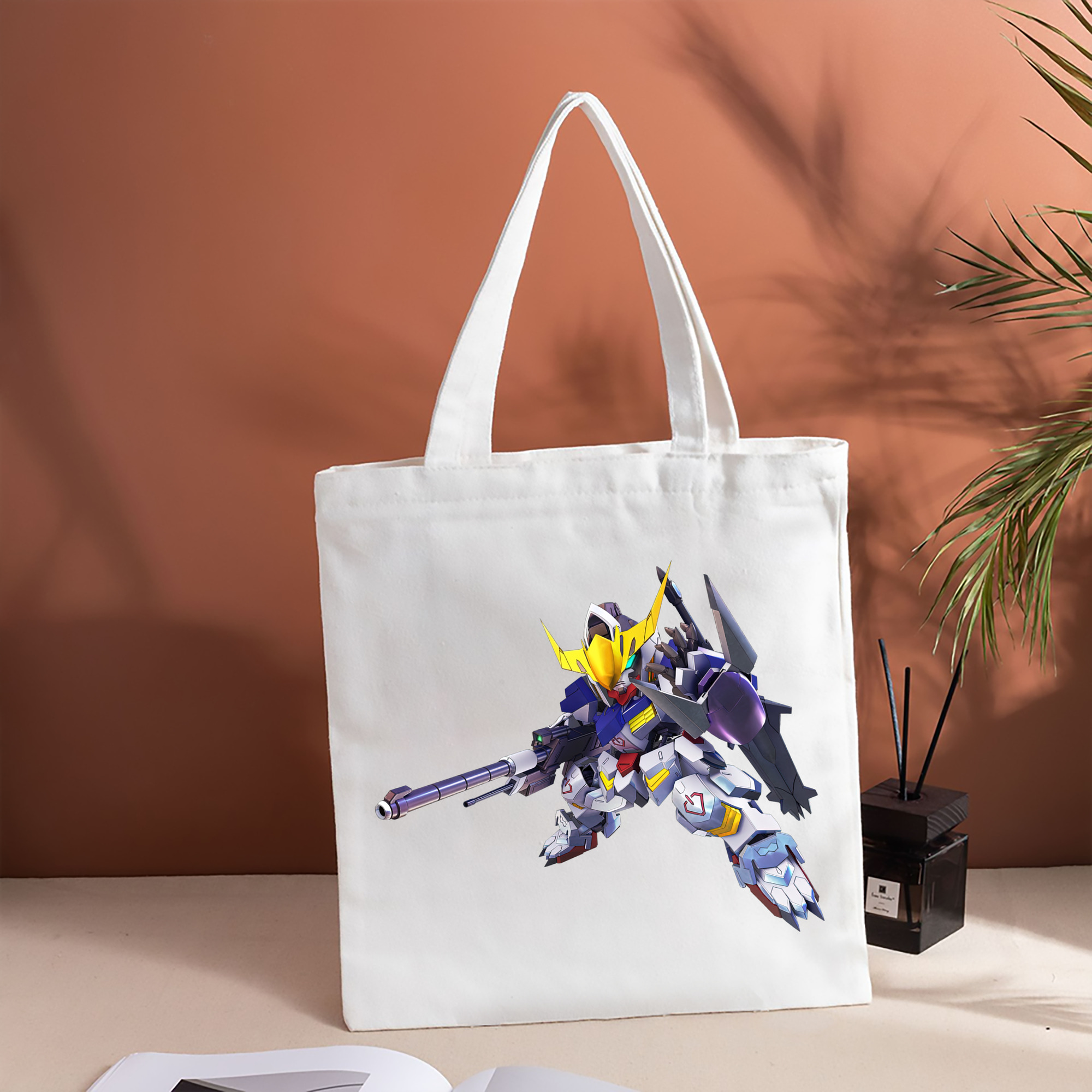 機動戦士ガンダム Mobile Suit Gundam 縦型キャンバス生地手提げバッグ　トートバッグ