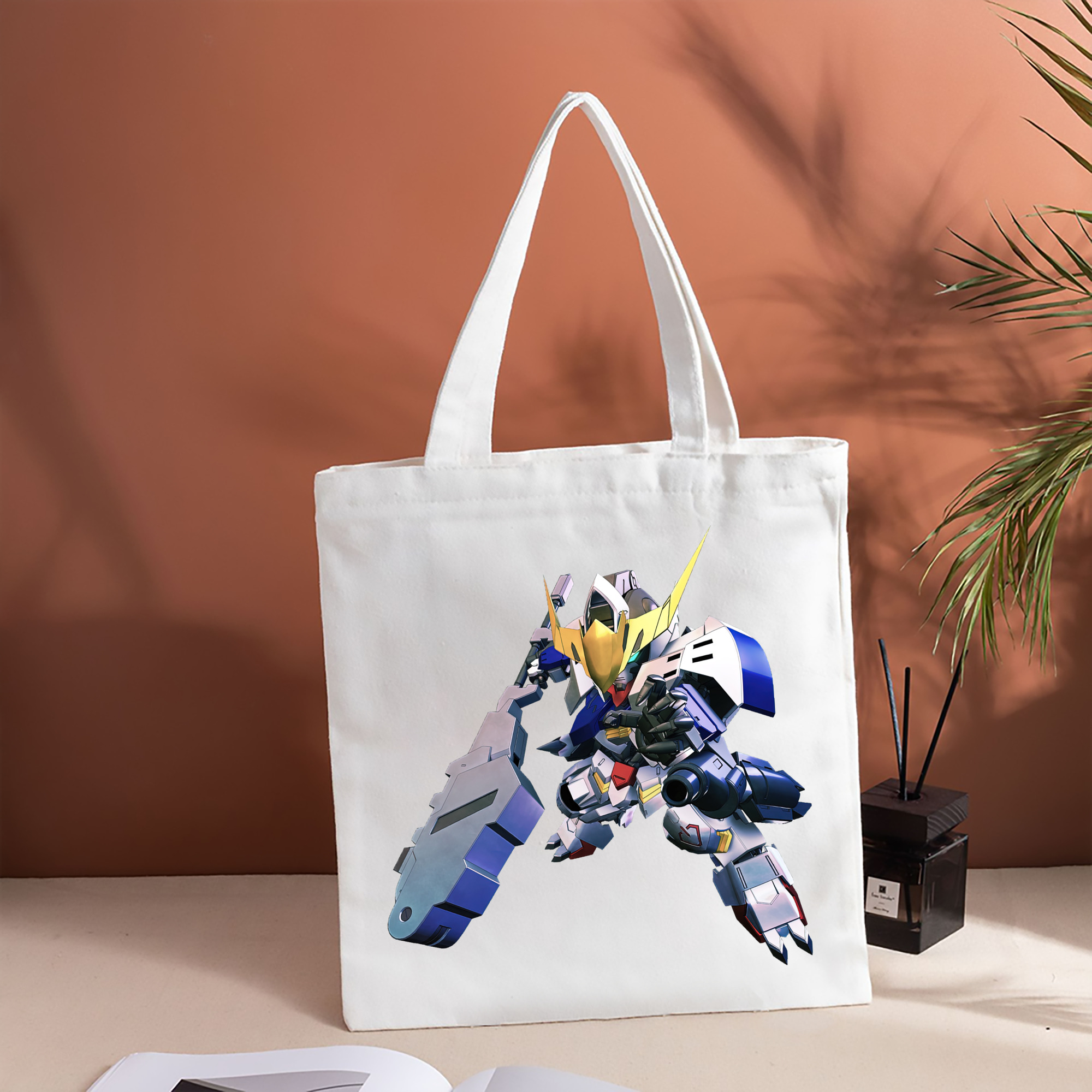機動戦士ガンダム Mobile Suit Gundam 縦型キャンバス生地手提げバッグ　トートバッグ