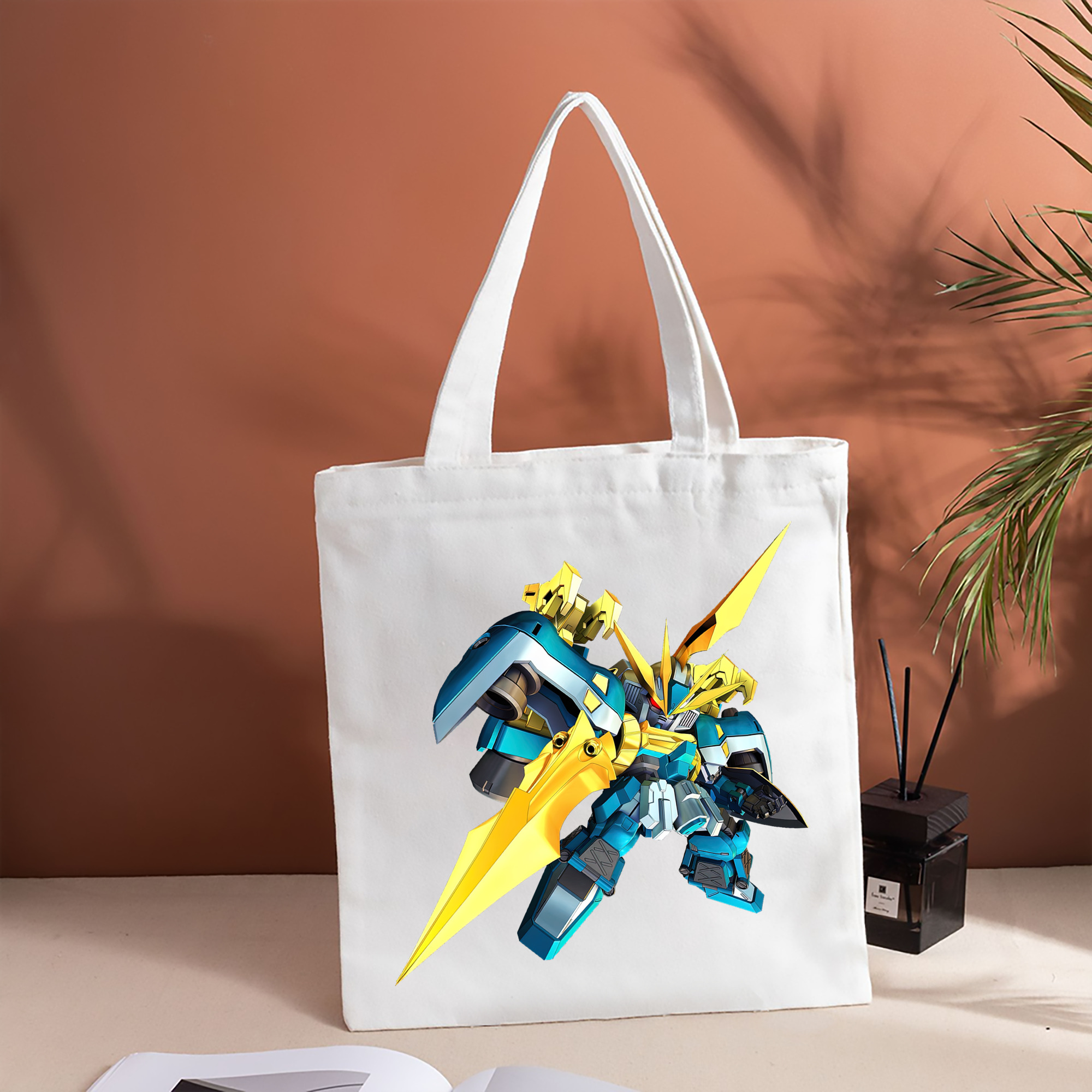 機動戦士ガンダム Mobile Suit Gundam 縦型キャンバス生地手提げバッグ　トートバッグ