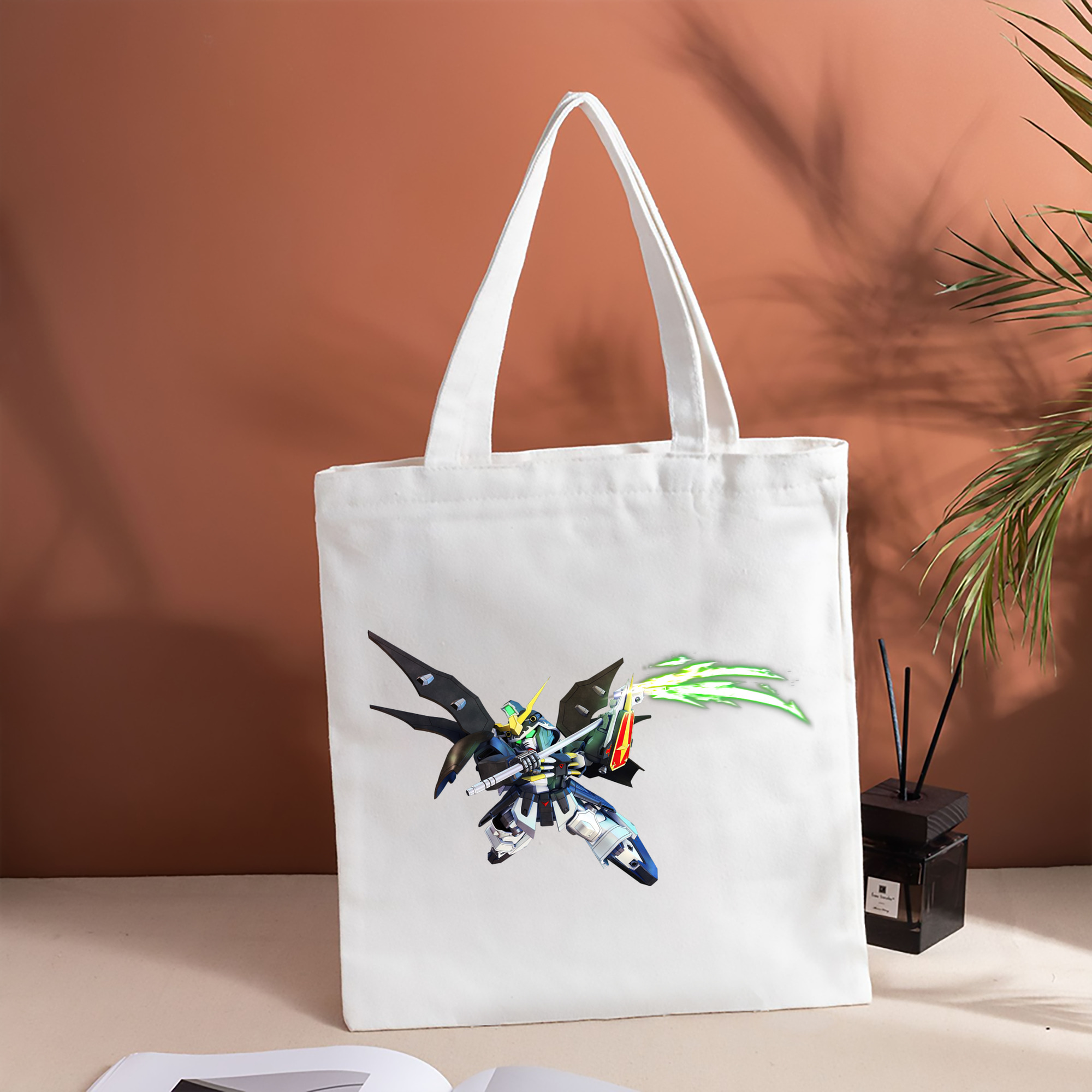 機動戦士ガンダム Mobile Suit Gundam 縦型キャンバス生地手提げバッグ　トートバッグ