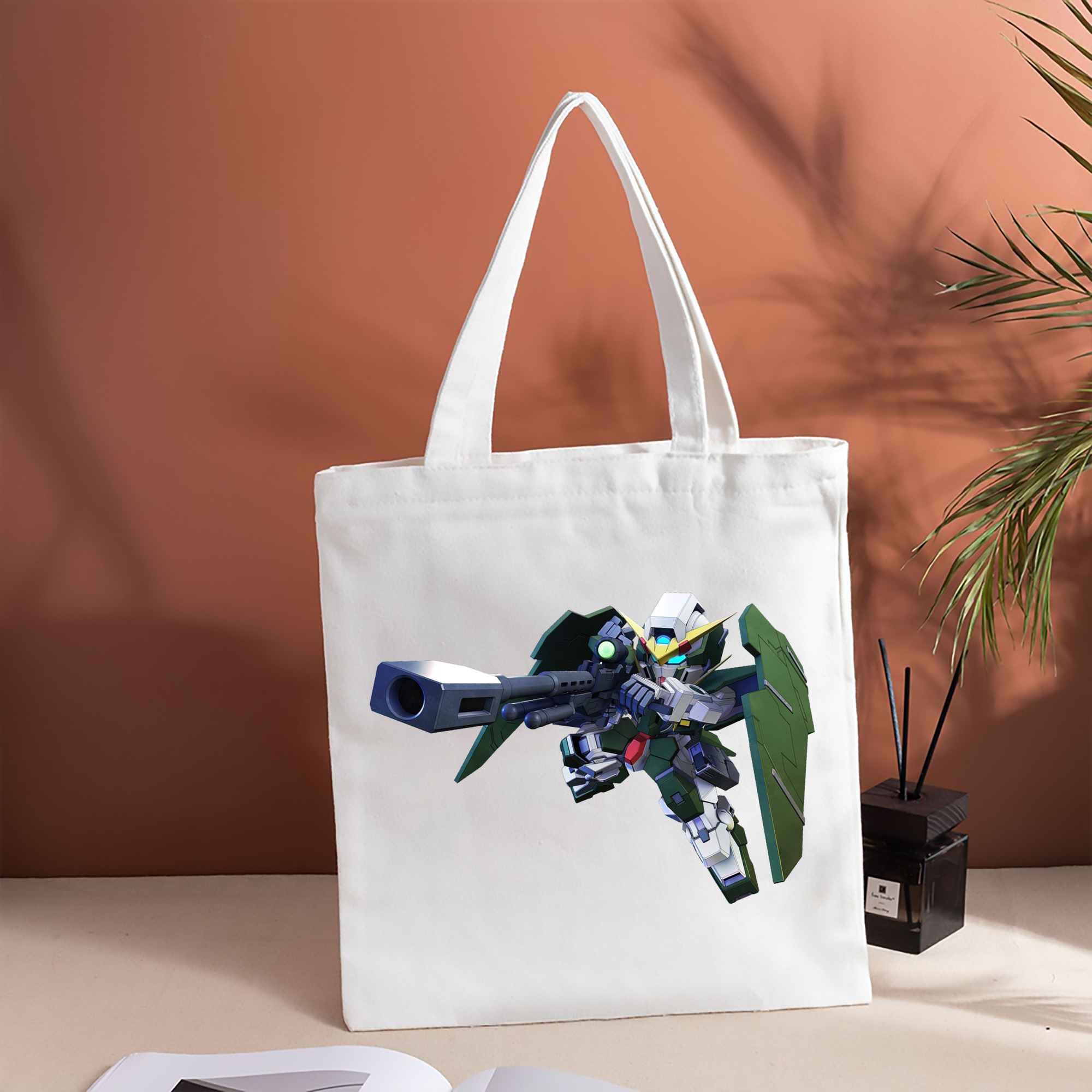 機動戦士ガンダム Mobile Suit Gundam 縦型キャンバス生地手提げバッグ　トートバッグ