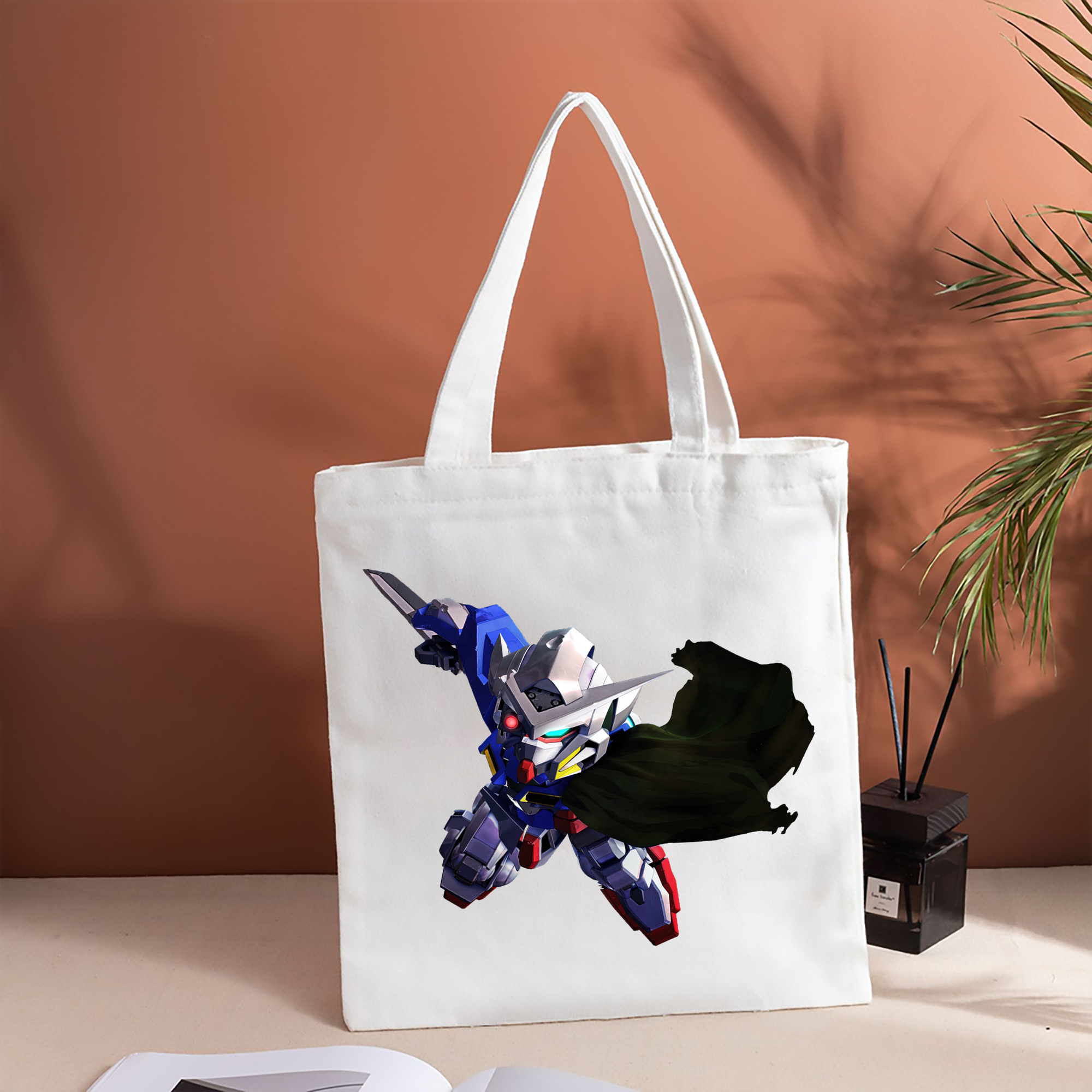 機動戦士ガンダム Mobile Suit Gundam 縦型キャンバス生地手提げバッグ　トートバッグ