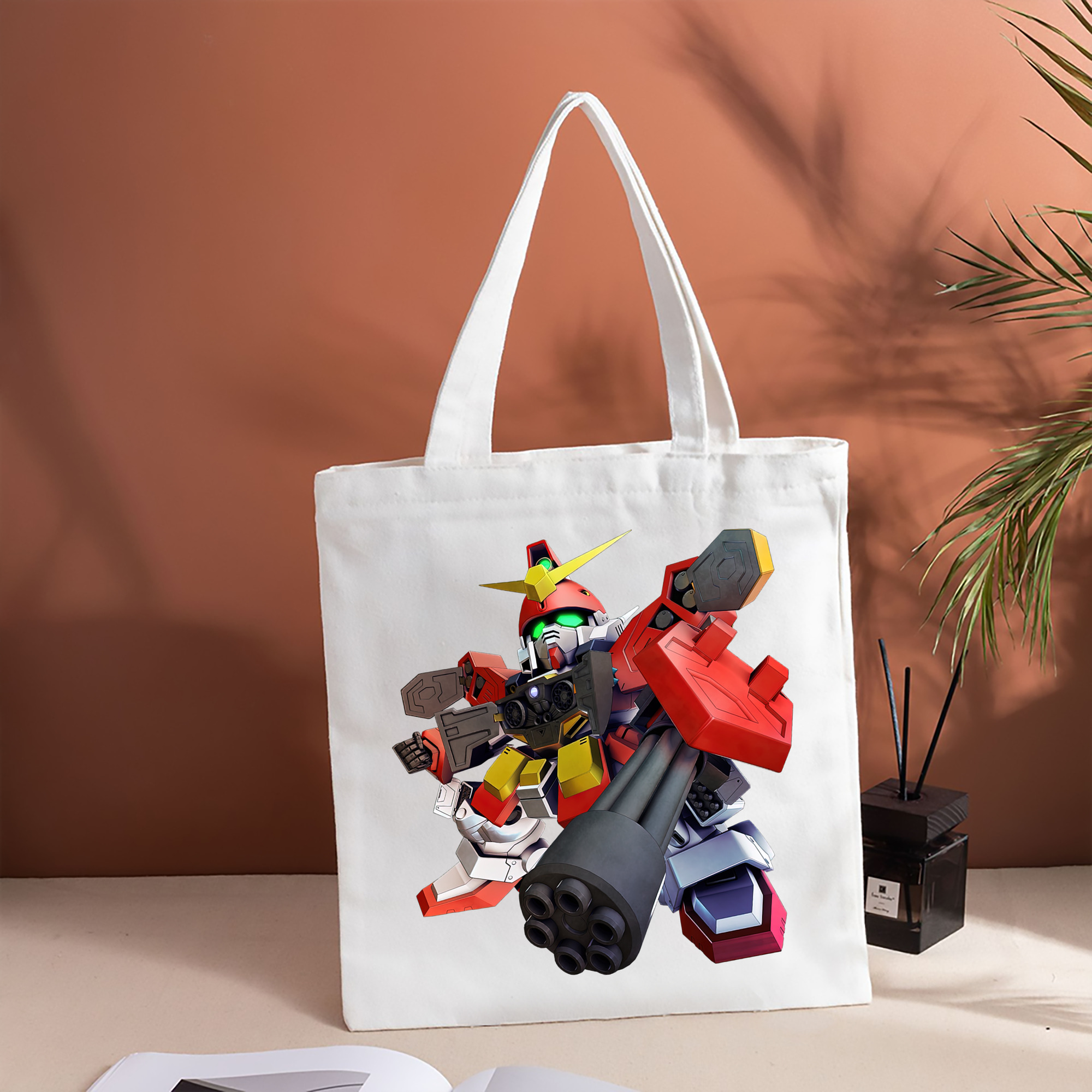 機動戦士ガンダム Mobile Suit Gundam 縦型キャンバス生地手提げバッグ　トートバッグ