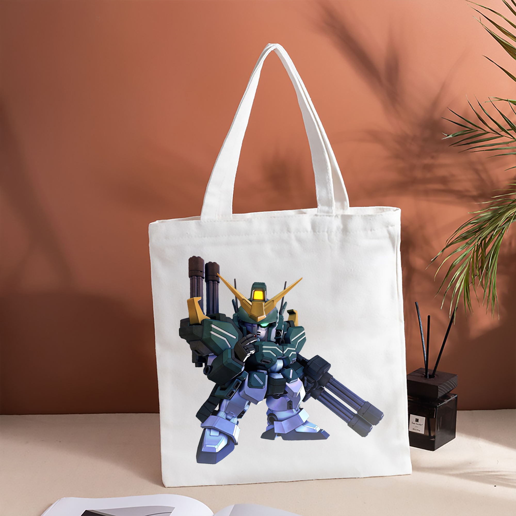 機動戦士ガンダム Mobile Suit Gundam 縦型キャンバス生地手提げバッグ　トートバッグ