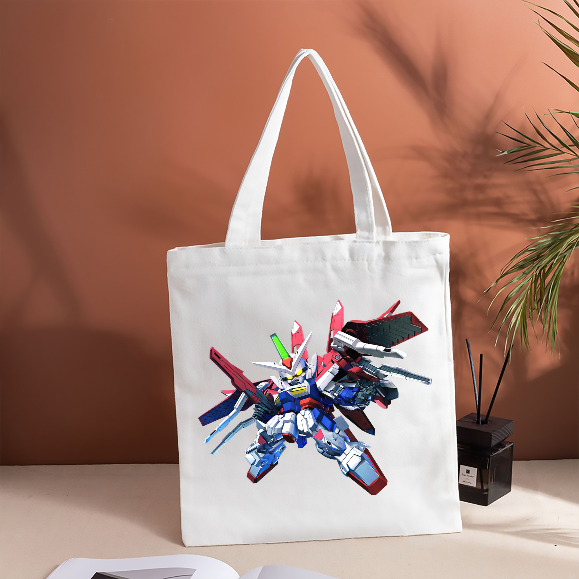 機動戦士ガンダム Mobile Suit Gundam 縦型キャンバス生地手提げバッグ　トートバッグ